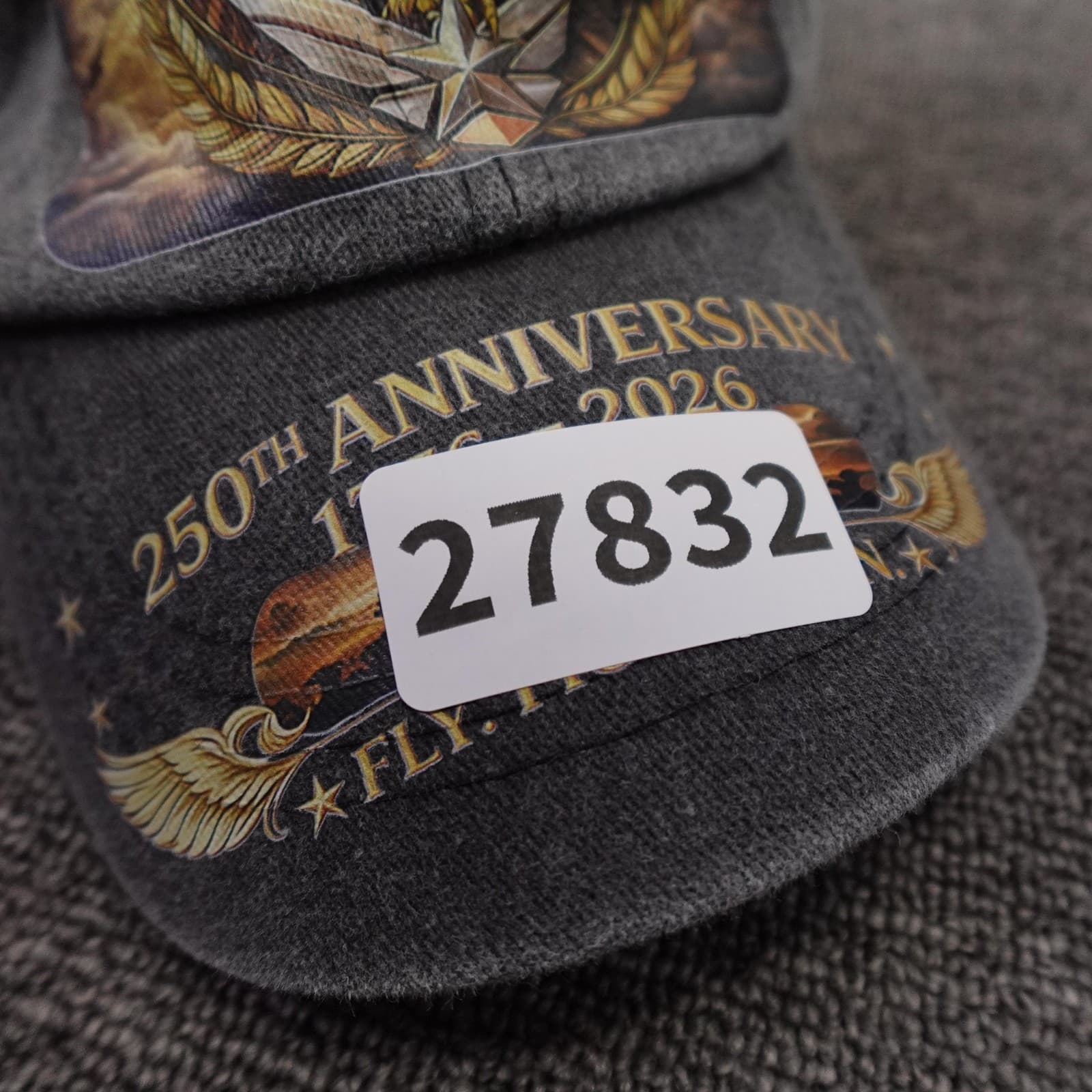 U.S. Air Force Hat Cap Strap Back Mens One Size Gray Baseball 250th Anniversary - Thumbnail 7