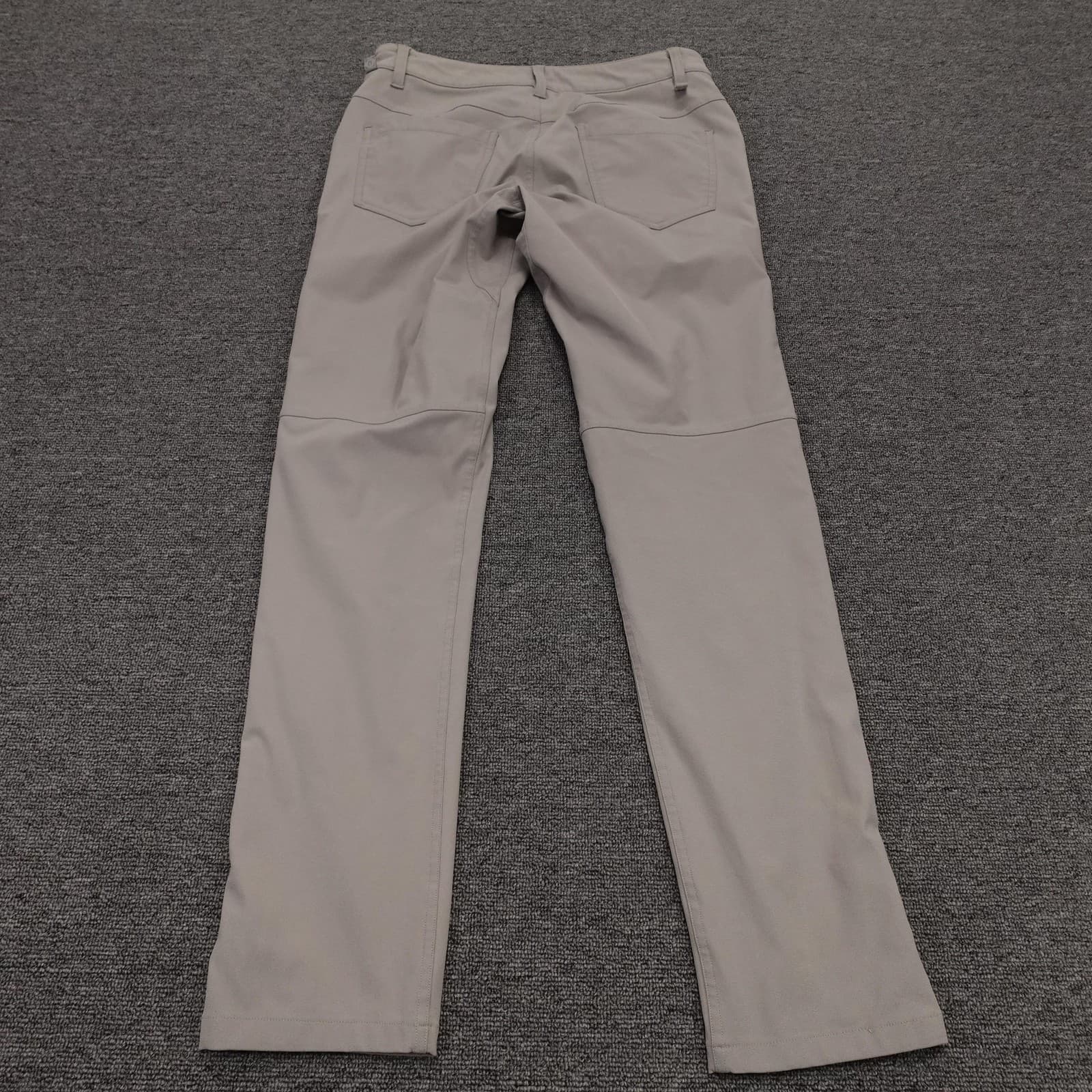 Lululemon Pants Mens 28x30 Beige Straight Leg Stretch 5 Pocket Casual Athletic - Thumbnail 6