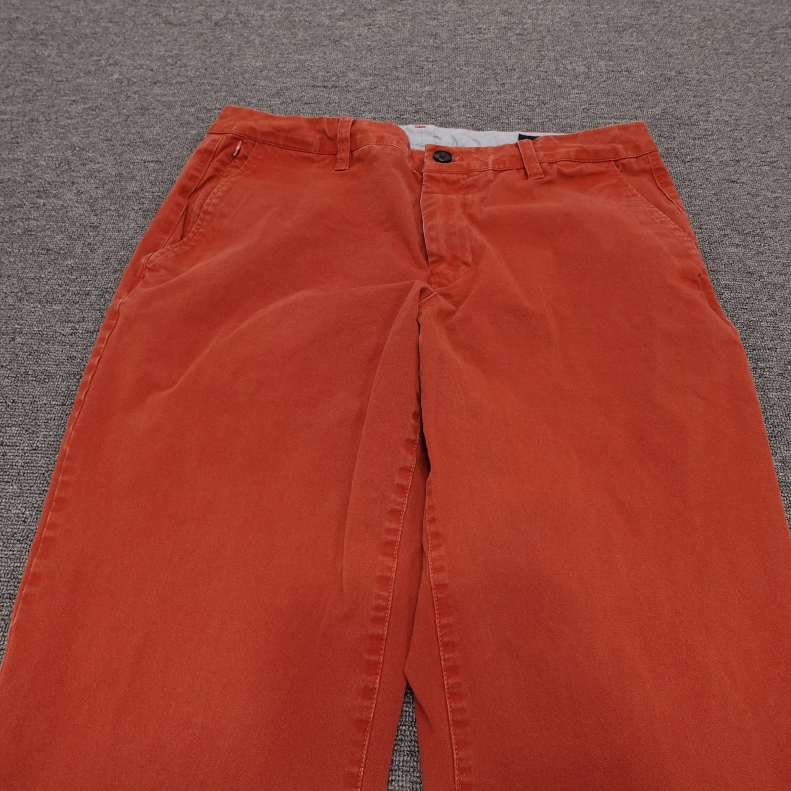 Bonobos Pants Mens 34x28 Orange Stretch Chino Straight Leg Casual Cotton - Thumbnail 2