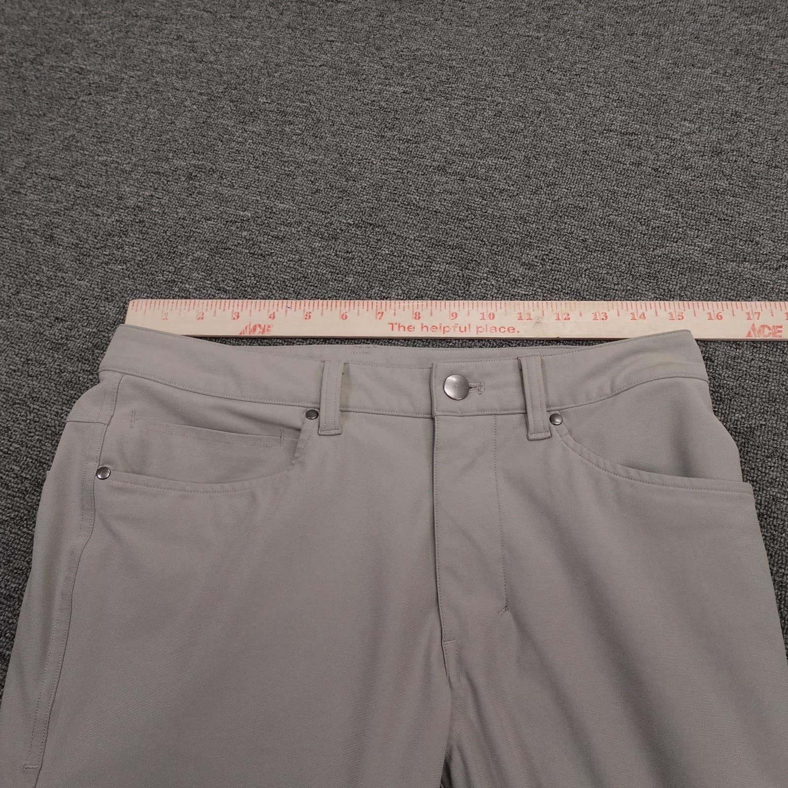 Lululemon Pants Mens 28x30 Beige Straight Leg Stretch 5 Pocket Casual Athletic - Thumbnail 10