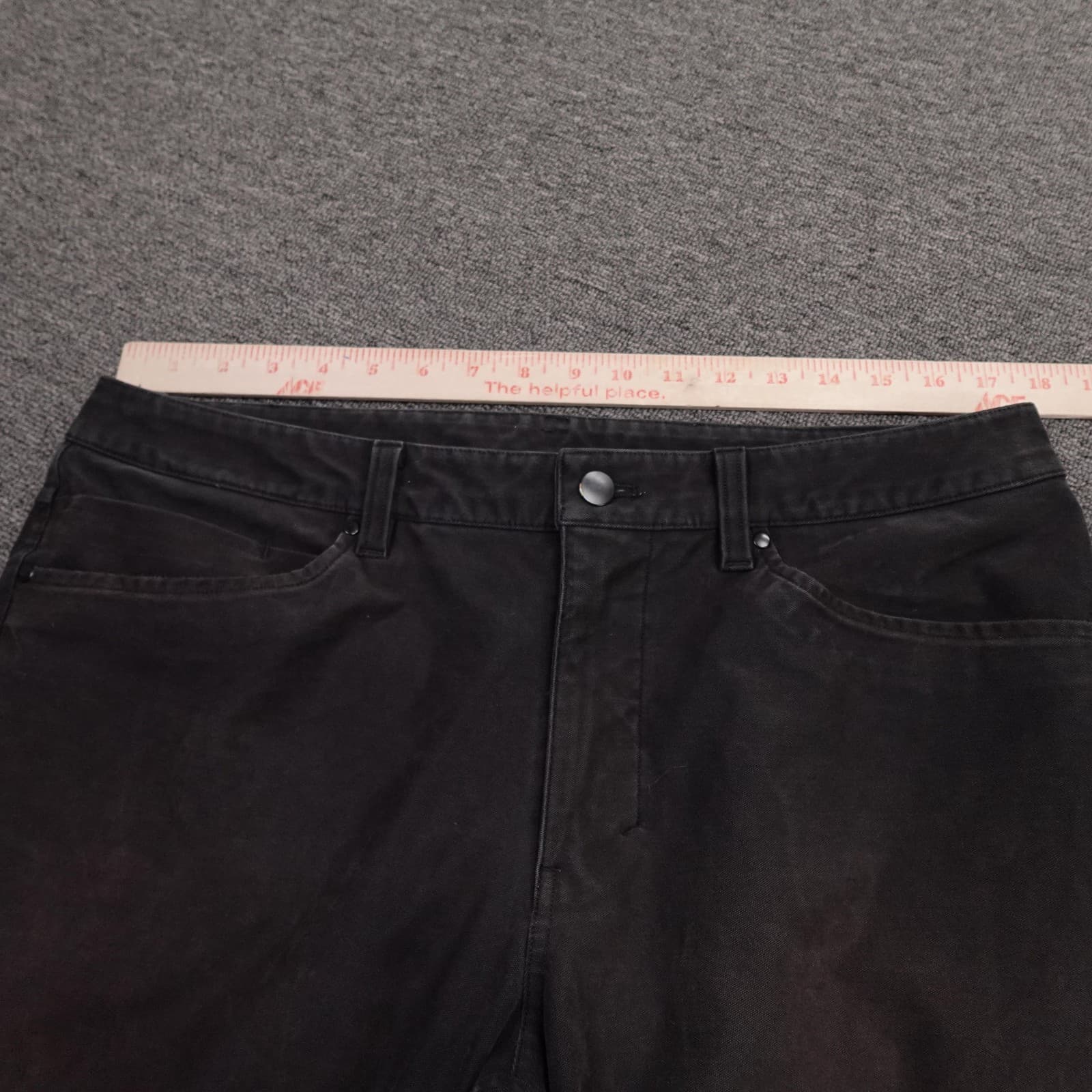 Lululemon Pants Mens 34x33 Black ABC Utilitech Slim Fit Stretch 5 Pocket Chino - Thumbnail 7