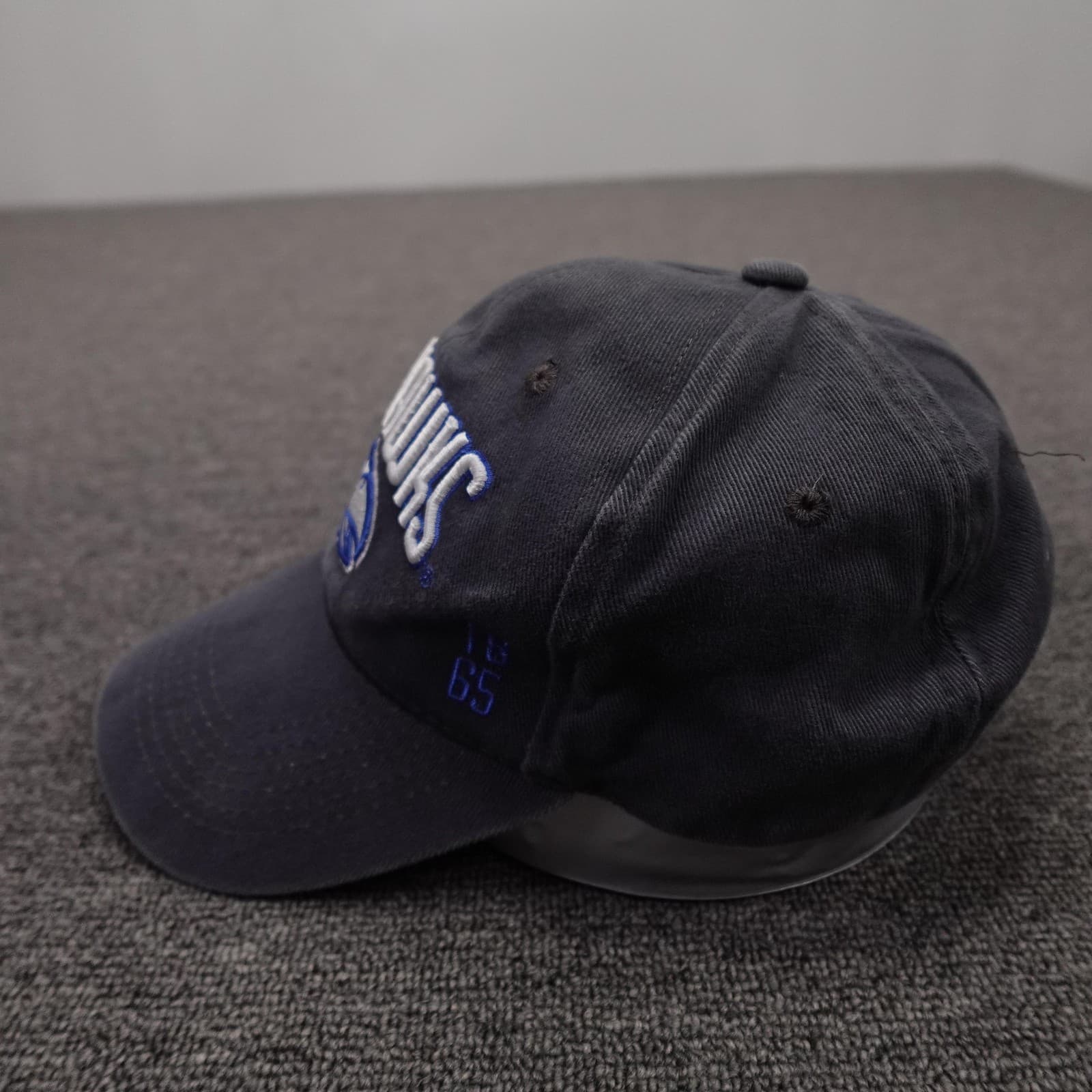 Kansas Jayhawks Hat Cap Strap Back One Size Blue NCAA Basketball Signatures - Thumbnail 3