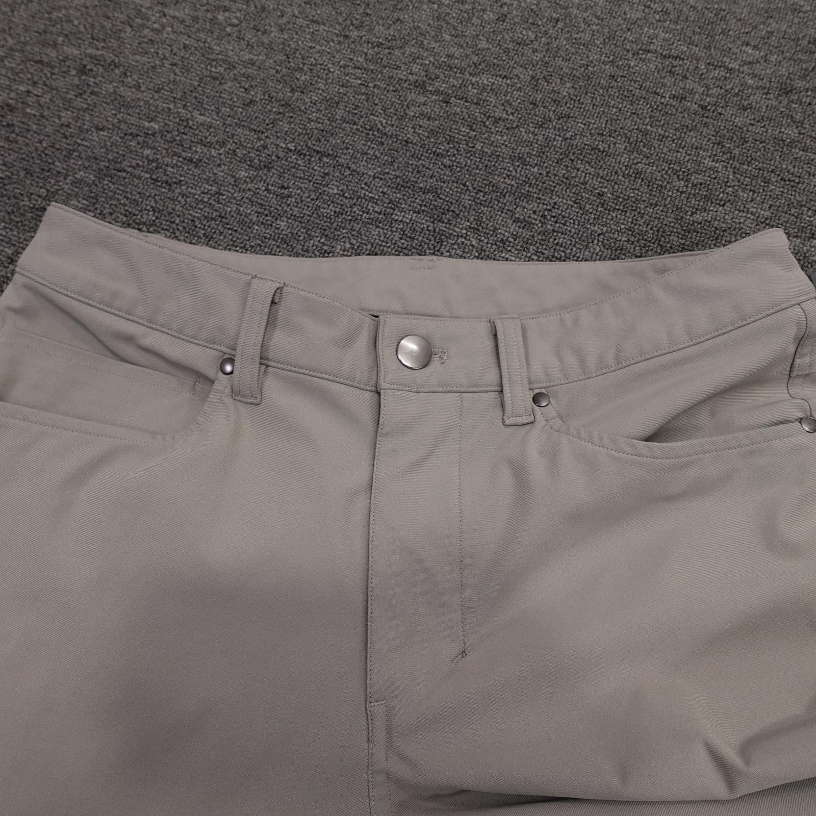 Lululemon Pants Mens 28x30 Beige Straight Leg Stretch 5 Pocket Casual Athletic - Thumbnail 5