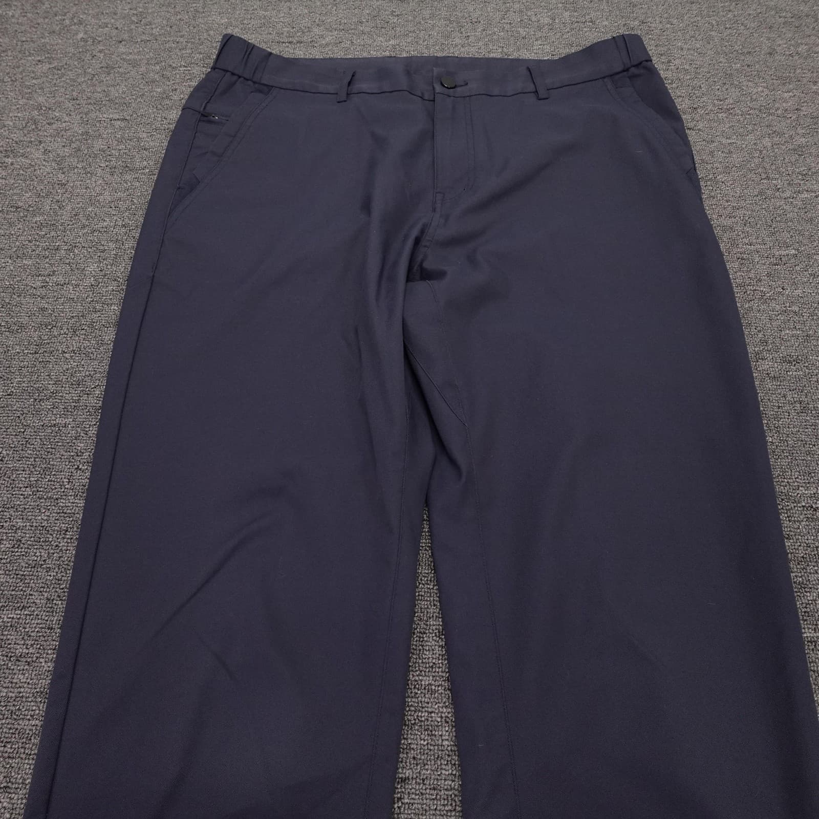 Jack Archer Pants Mens 34x34 Deep Blue Microfiber Chino Straight Leg Casual - Thumbnail 2