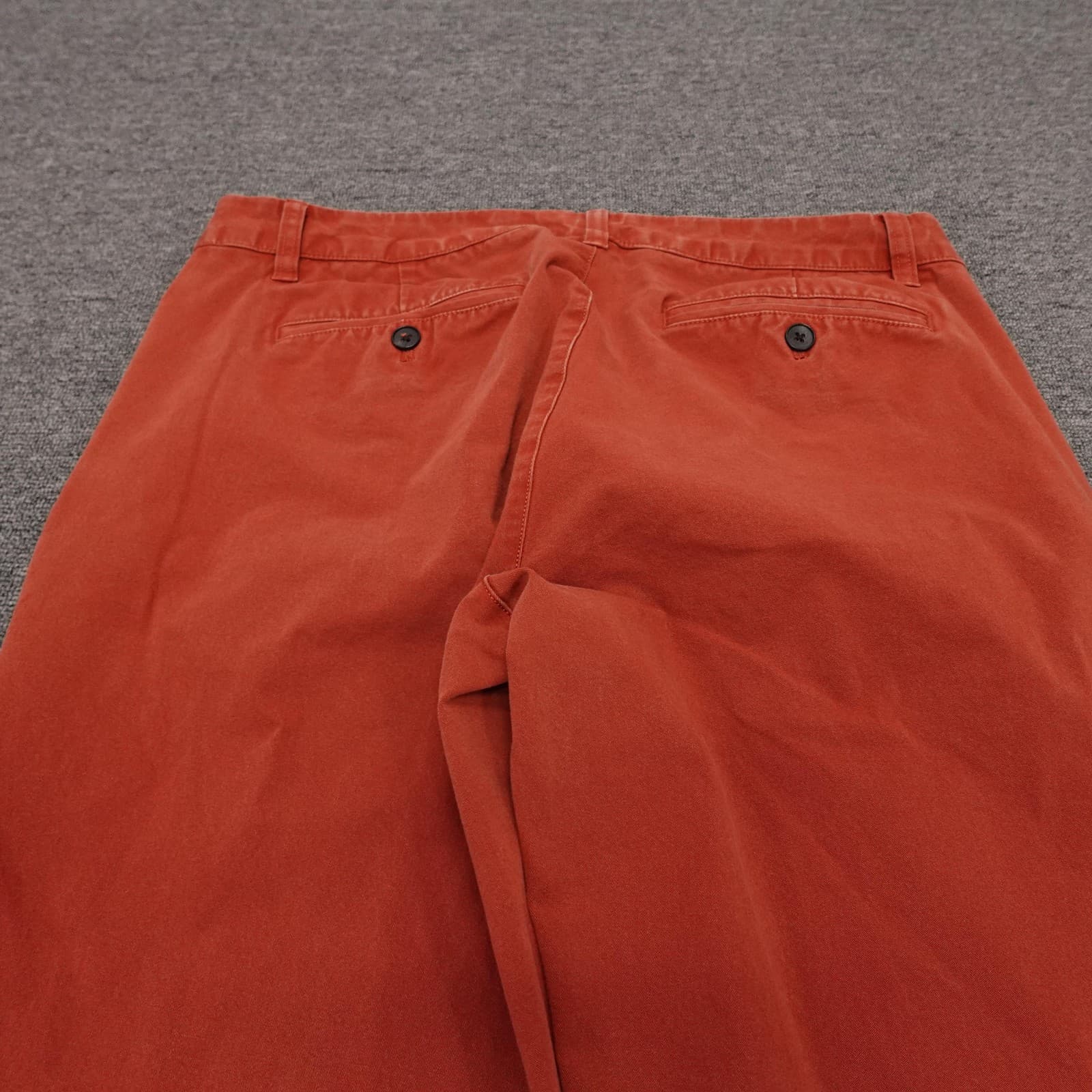 Bonobos Pants Mens 34x28 Orange Stretch Chino Straight Leg Casual Cotton - Thumbnail 4