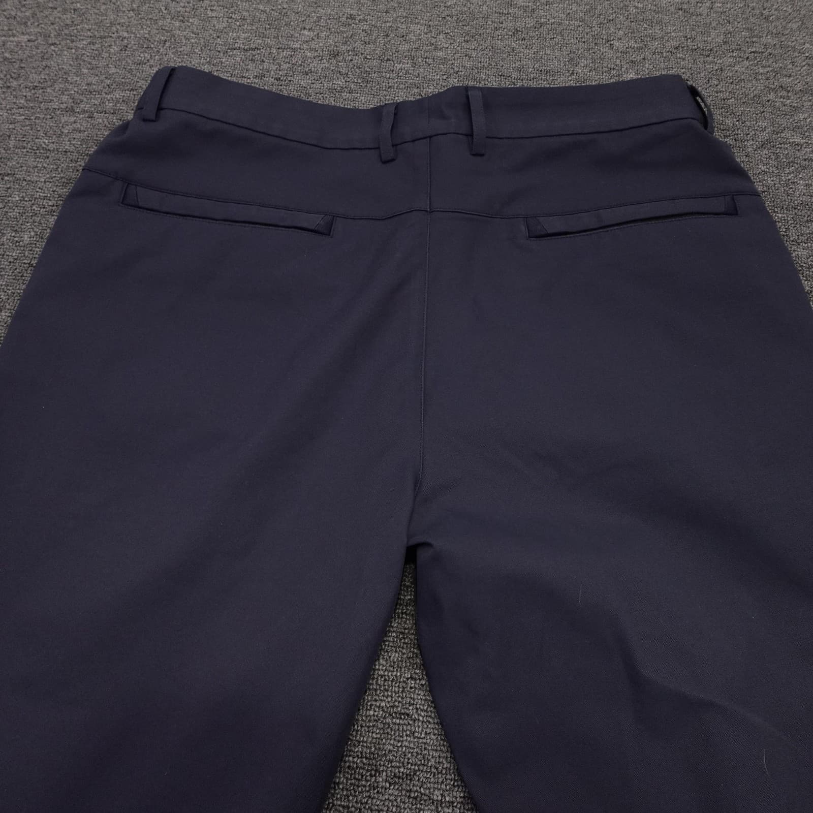 Jack Archer Pants Mens 34x34 Deep Blue Microfiber Chino Straight Leg Casual - Thumbnail 4