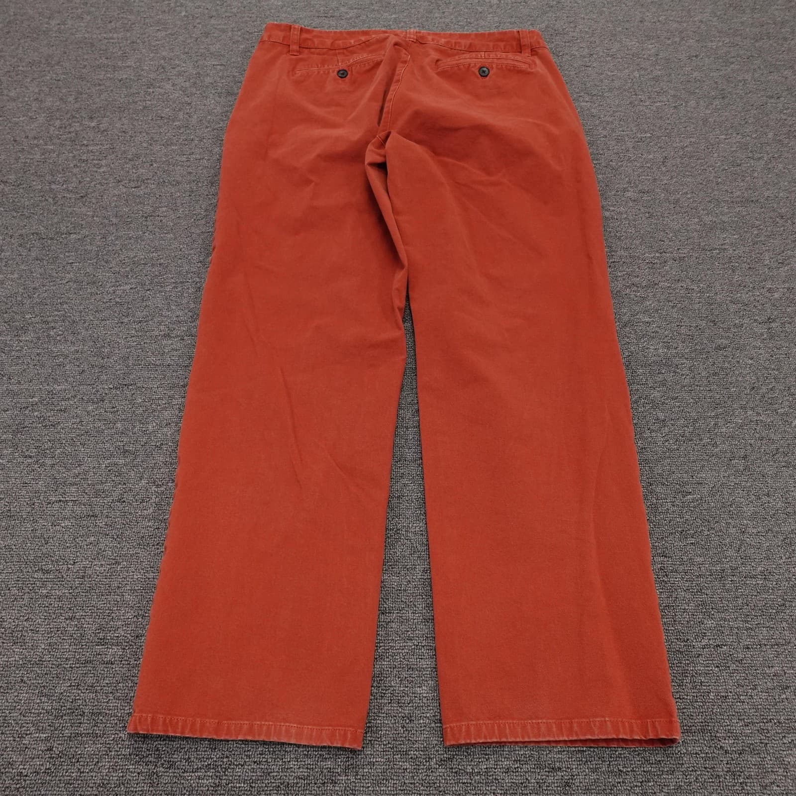 Bonobos Pants Mens 34x28 Orange Stretch Chino Straight Leg Casual Cotton - Thumbnail 3