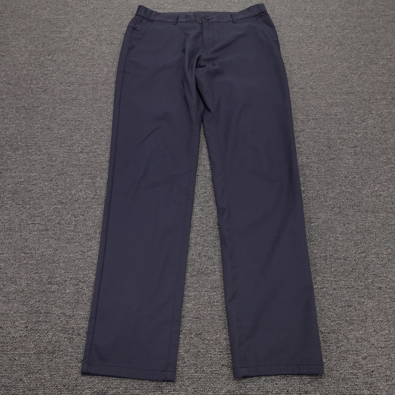 Jack Archer Pants Mens 34x34 Deep Blue Microfiber Chino Straight Leg Casual