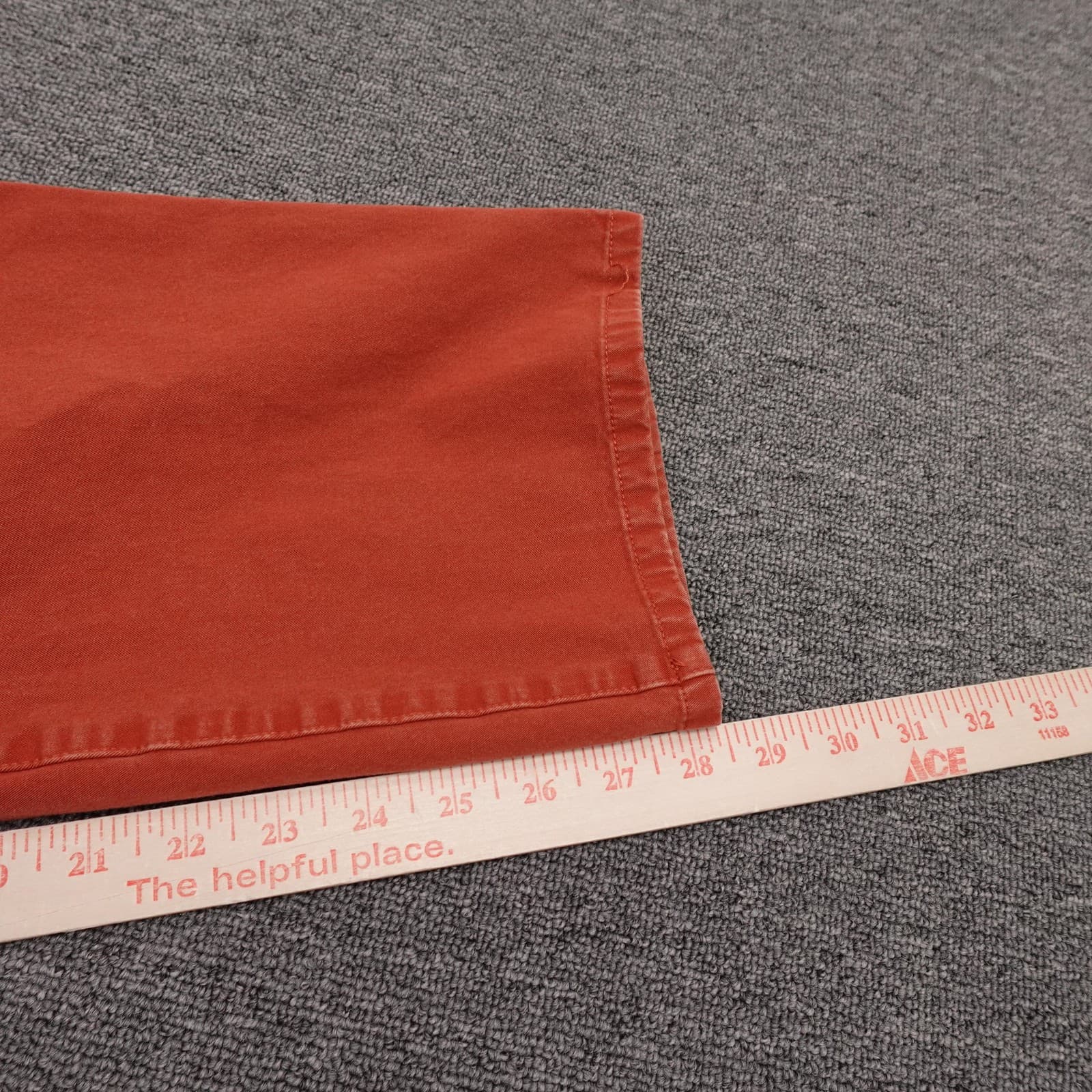 Bonobos Pants Mens 34x28 Orange Stretch Chino Straight Leg Casual Cotton - Thumbnail 9