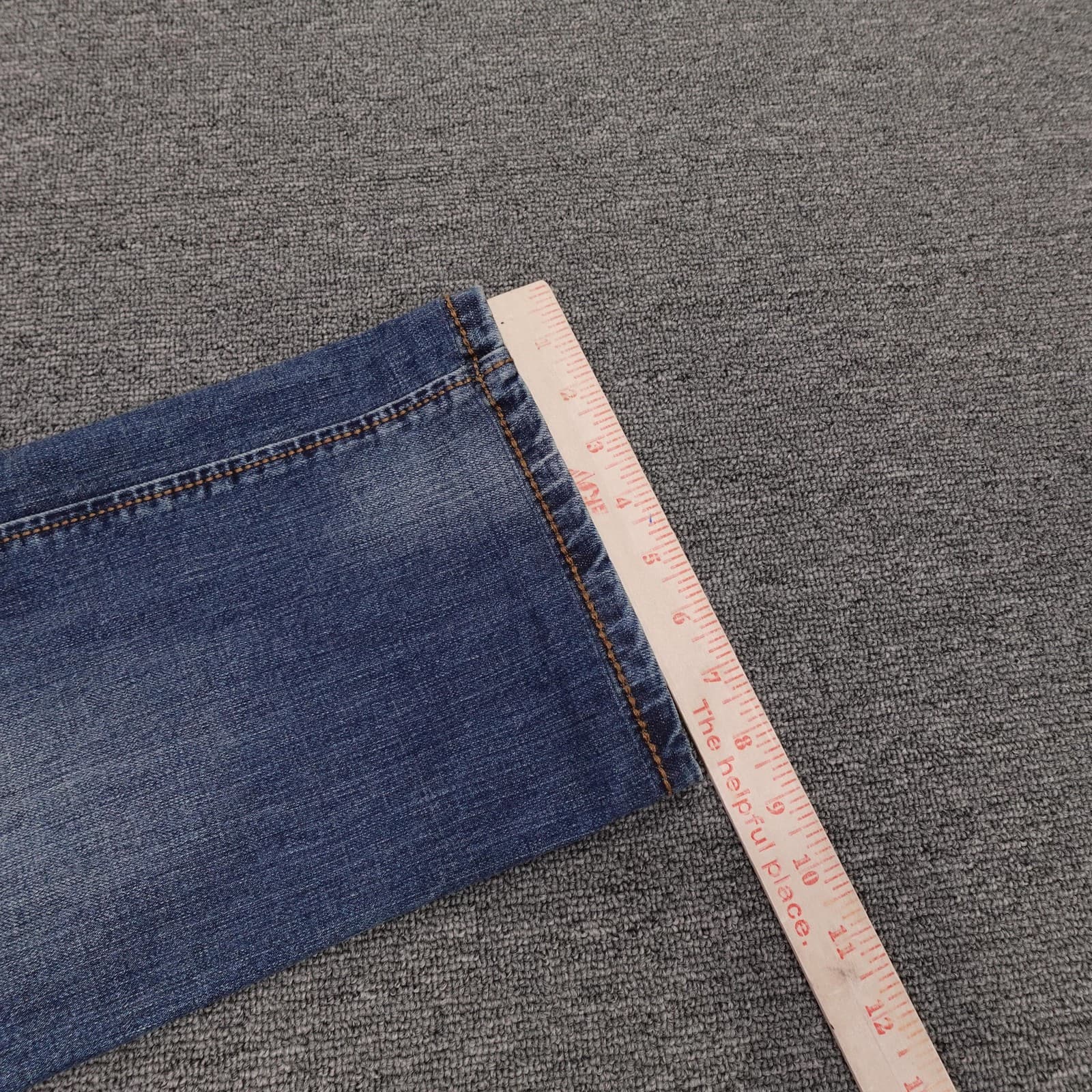 Wrangler Retro Slim Straight Jeans Mens 38x26 Blue Medium Wash Stretch Denim - Thumbnail 9