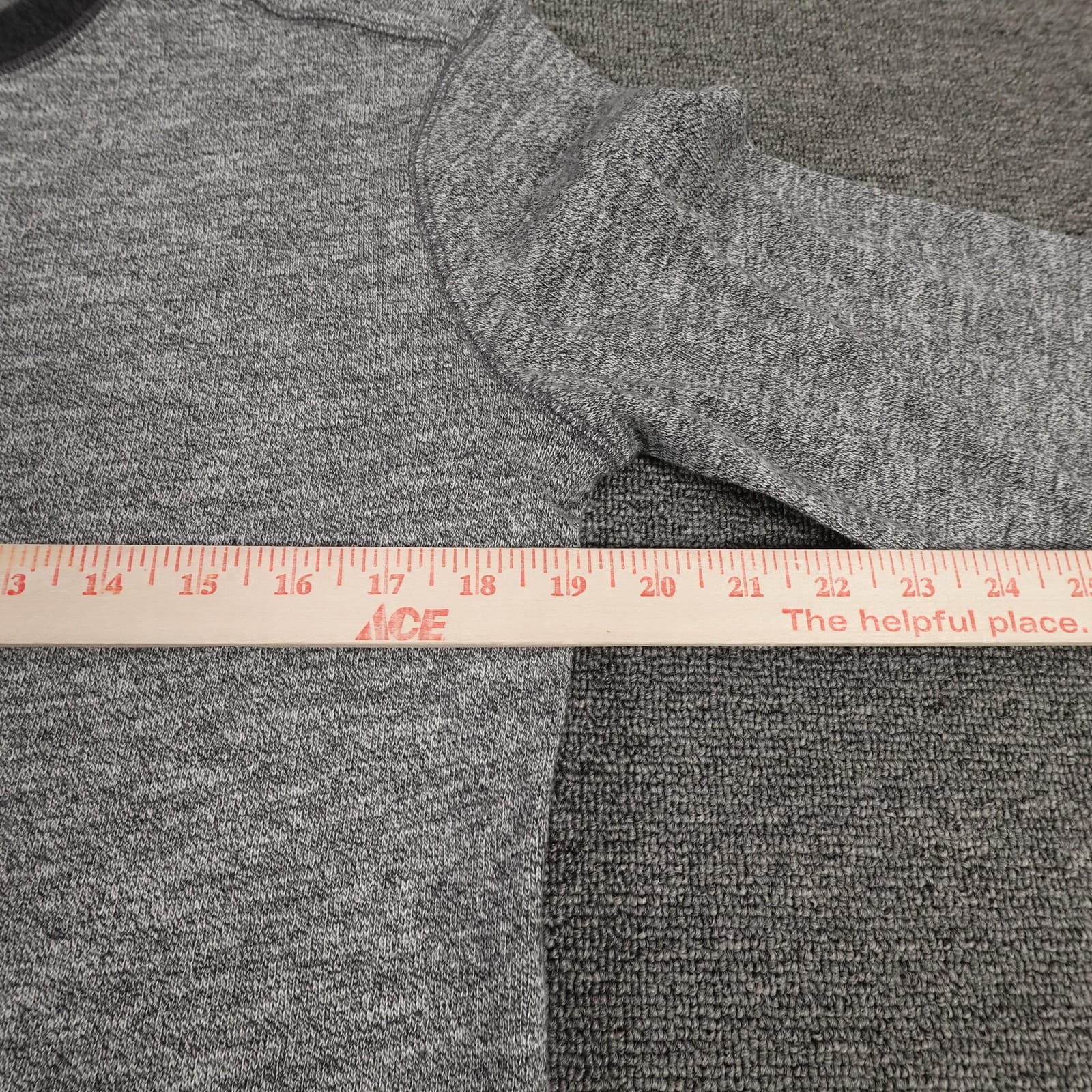 Jack Spade Shirt Mens Small Gray Long Sleeve Henley Knit Crewneck Casual - Thumbnail 5