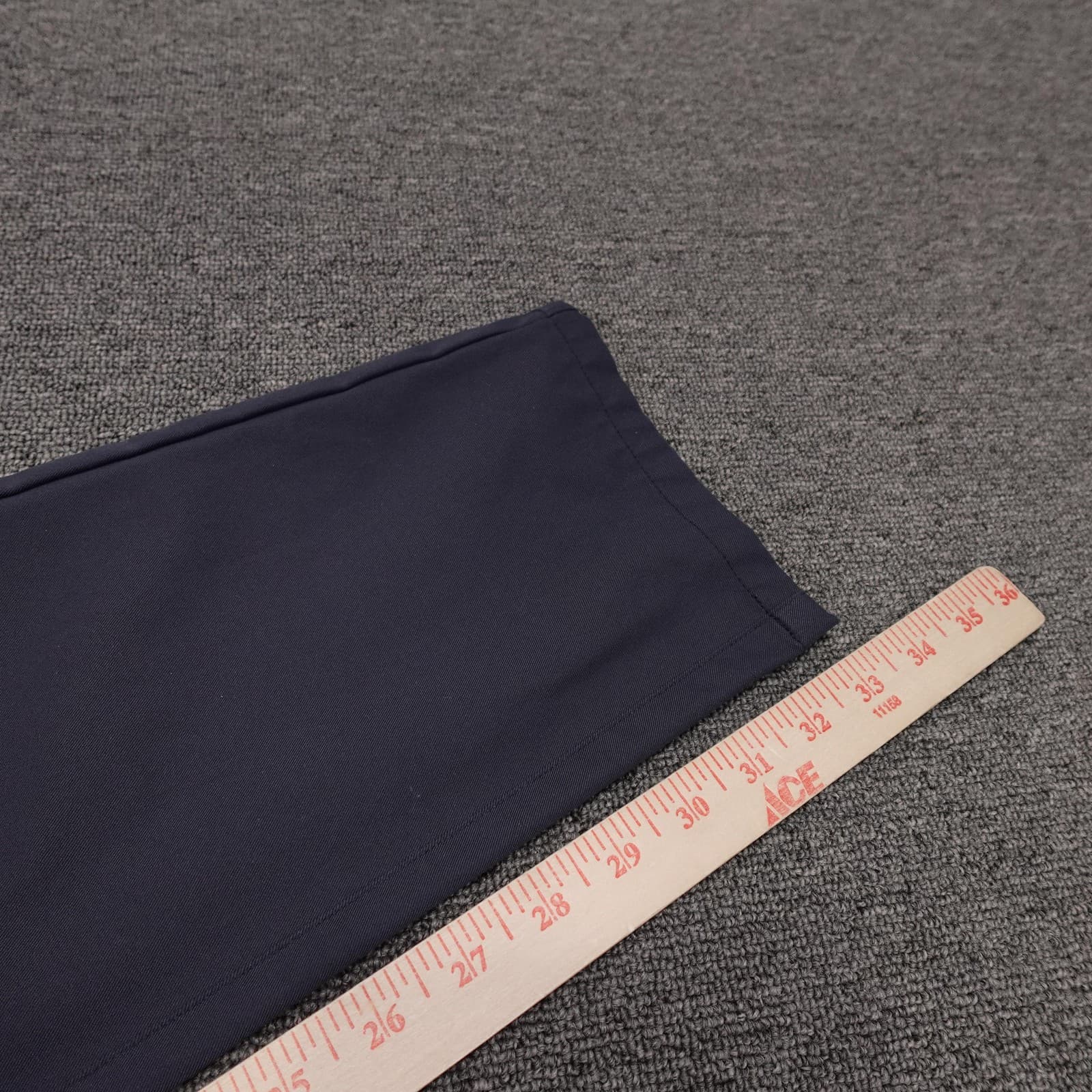 Jack Archer Pants Mens 34x34 Deep Blue Microfiber Chino Straight Leg Casual - Thumbnail 7