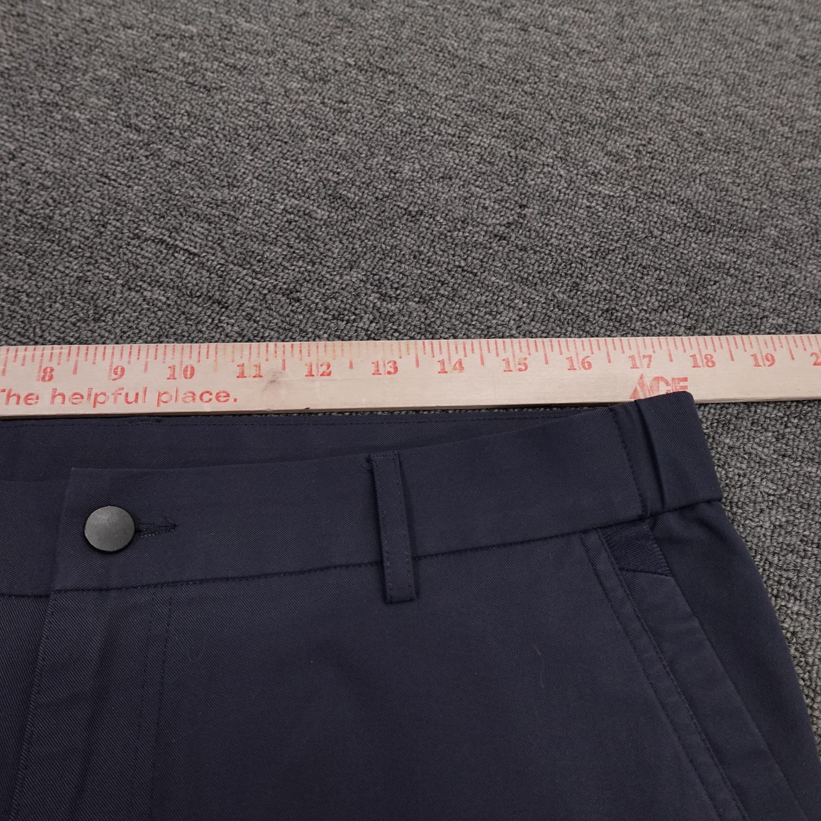 Jack Archer Pants Mens 34x34 Deep Blue Microfiber Chino Straight Leg Casual - Thumbnail 6