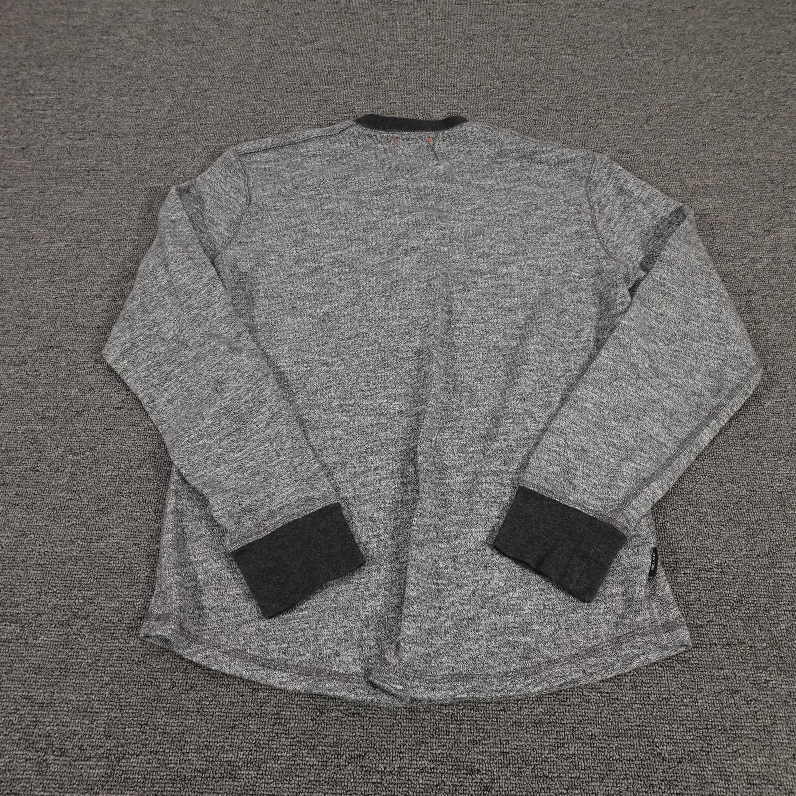 Jack Spade Shirt Mens Small Gray Long Sleeve Henley Knit Crewneck Casual - Thumbnail 8