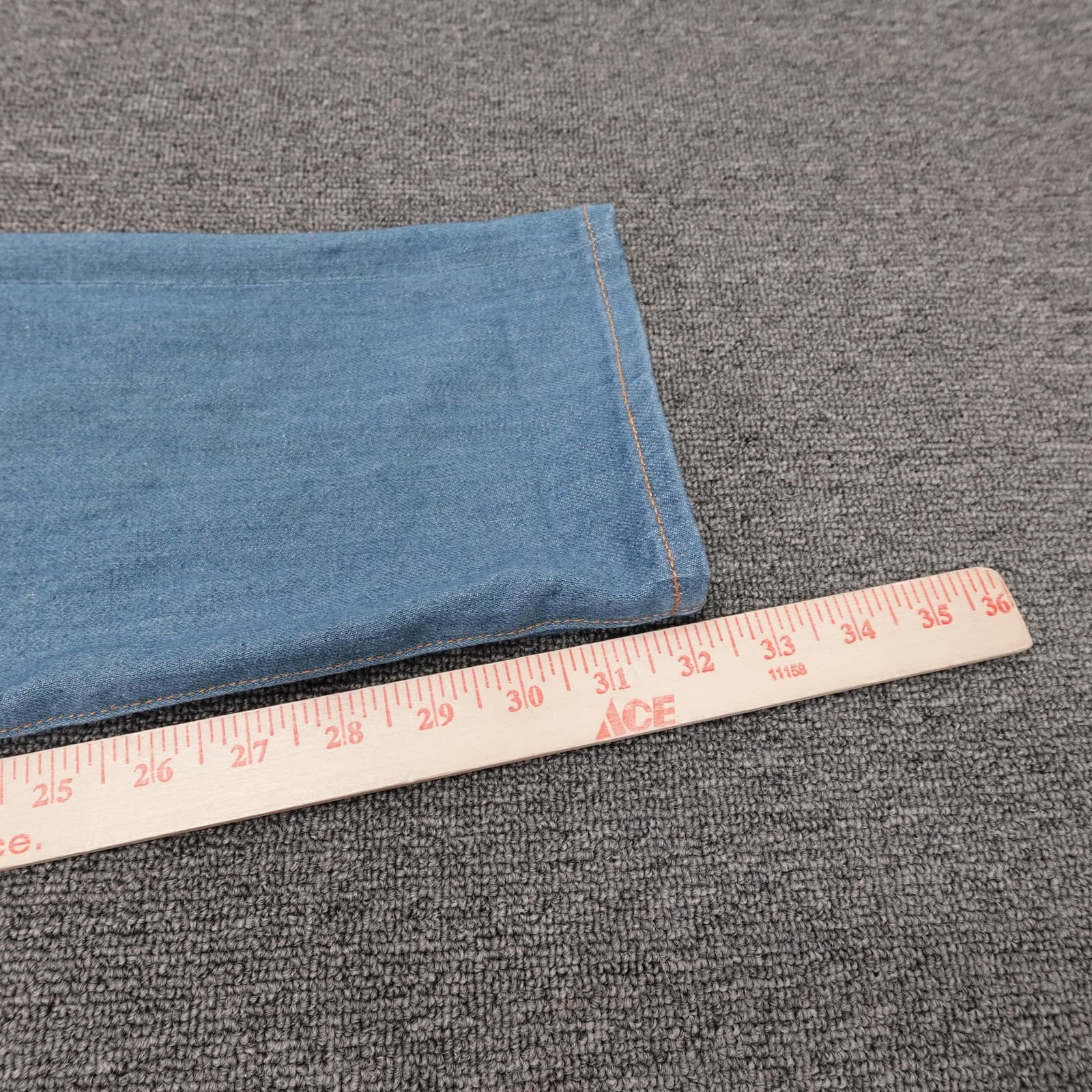 KATO' By Hiroshi Kato The Pen Slim Jeans Mens 31x32 Blue Raw Stretch Denim Pants - Thumbnail 12