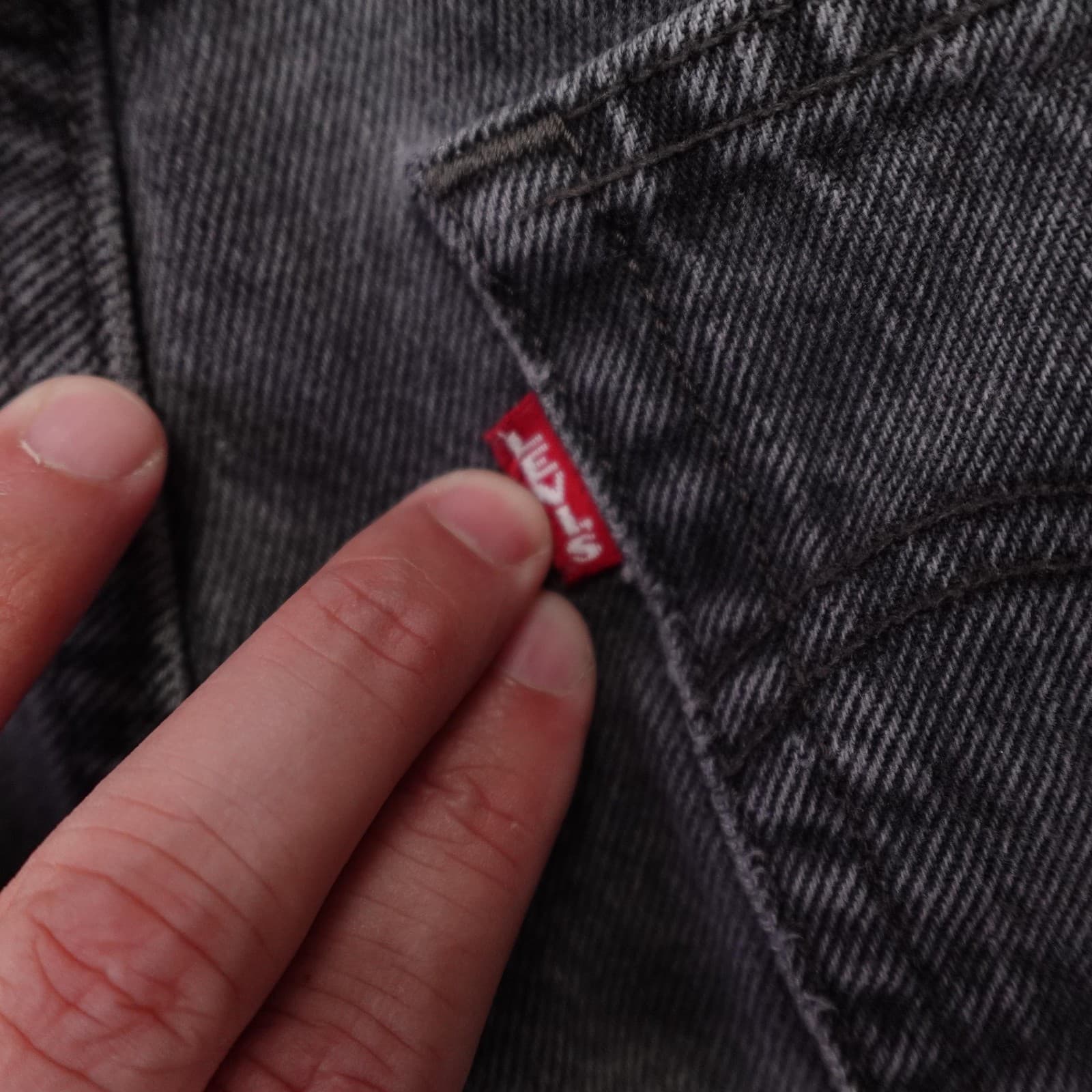 Levis 501 Jeans Womens 26 Gray High Rise Straight Button Fly 26x30 Premium Denim - Thumbnail 9