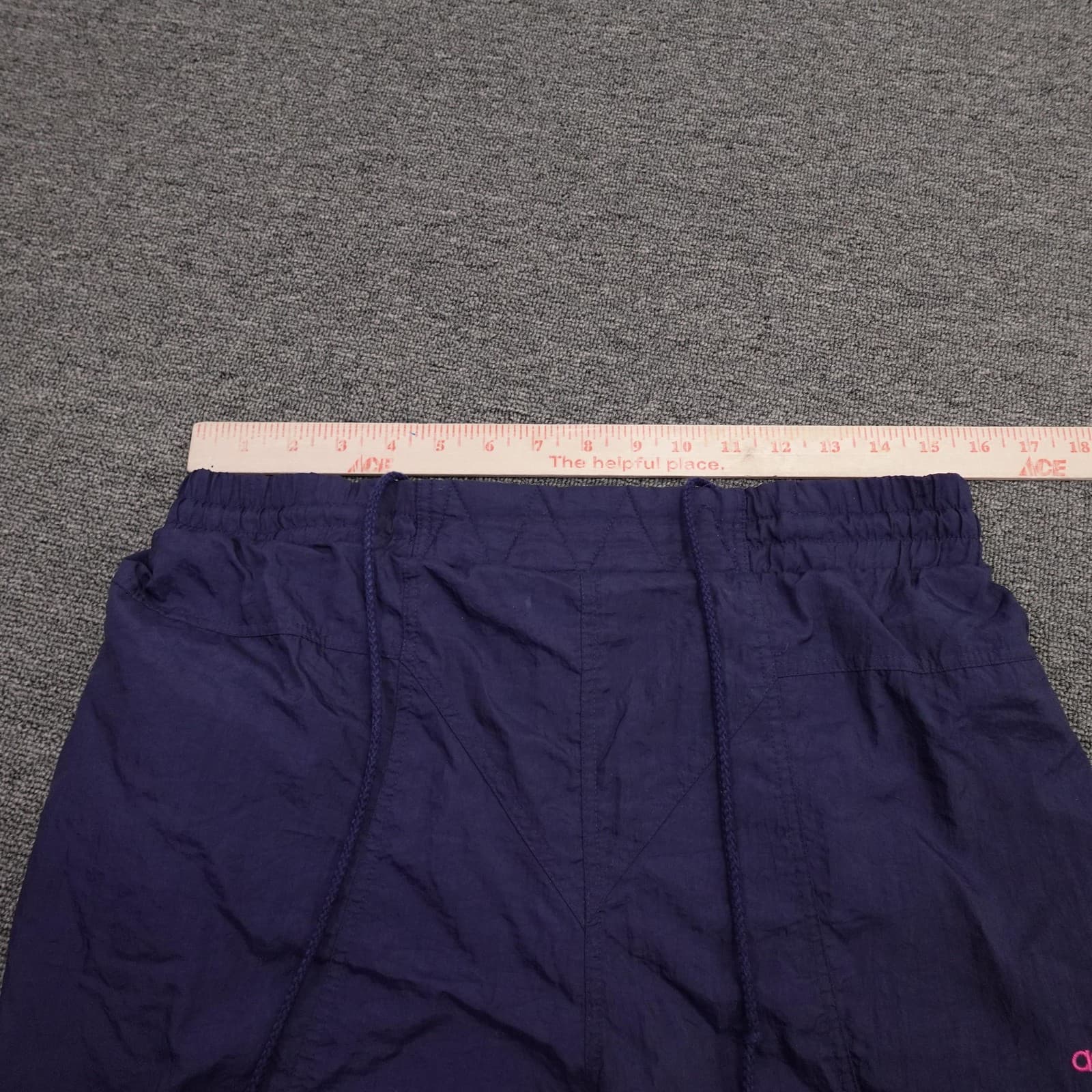 Vintage Adidas Track Pants Mens Medium Blue Nylon Trefoil Ankle Zip 90s - Thumbnail 11