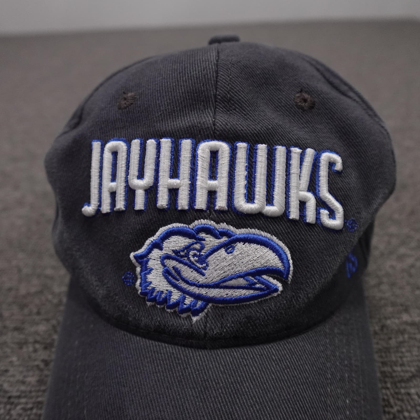 Kansas Jayhawks Hat Cap Strap Back One Size Blue NCAA Basketball Signatures - Thumbnail 2