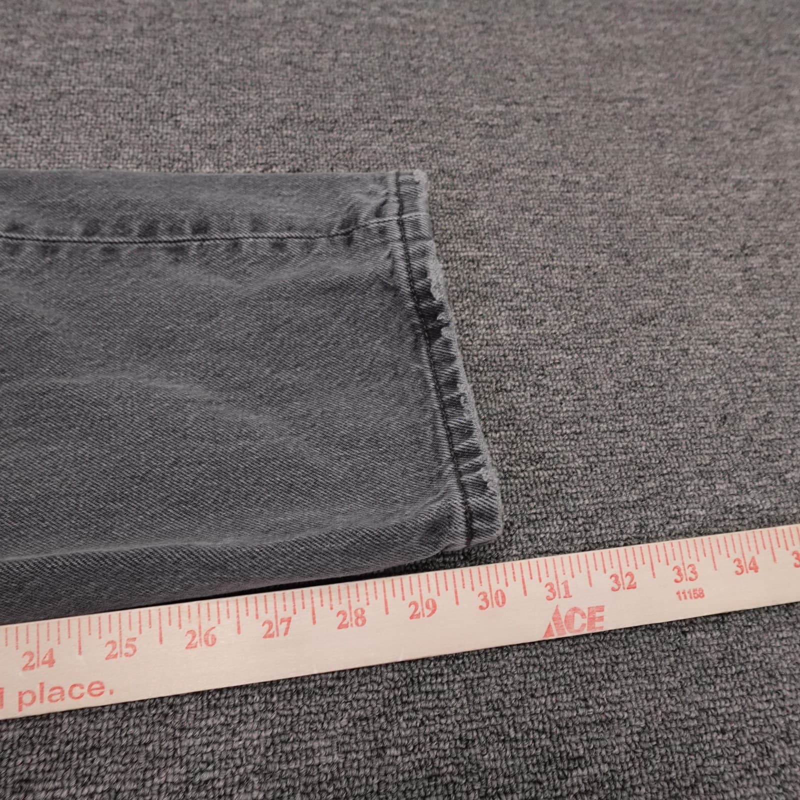 Levis 501 Jeans Womens 26 Gray High Rise Straight Button Fly 26x30 Premium Denim - Thumbnail 15