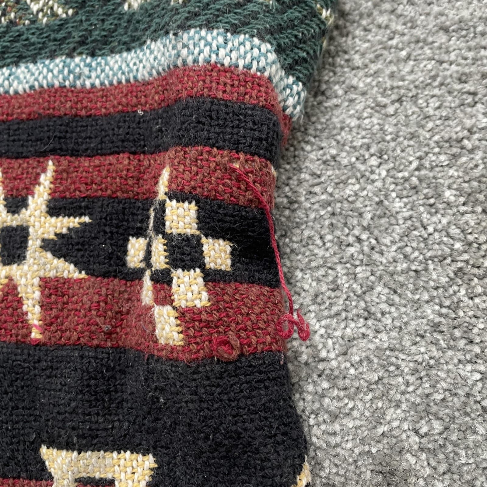 VINTAGE E. Clair Designs Vest Medium Southwestern Aztec Tapestry Concho 90s - Thumbnail 3