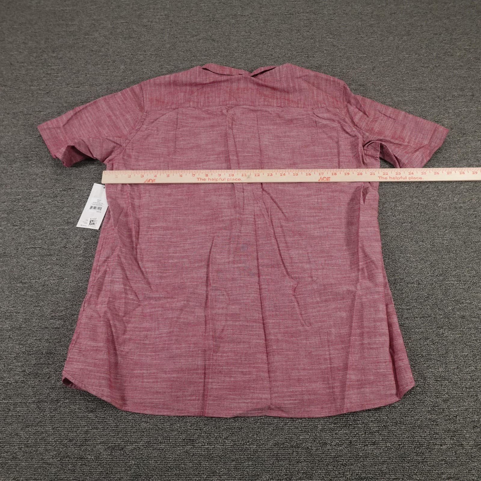 Hurley Shirt Mens Large Pink Cotton Short Sleeve Button Down Classic Fit Casual - Thumbnail 4