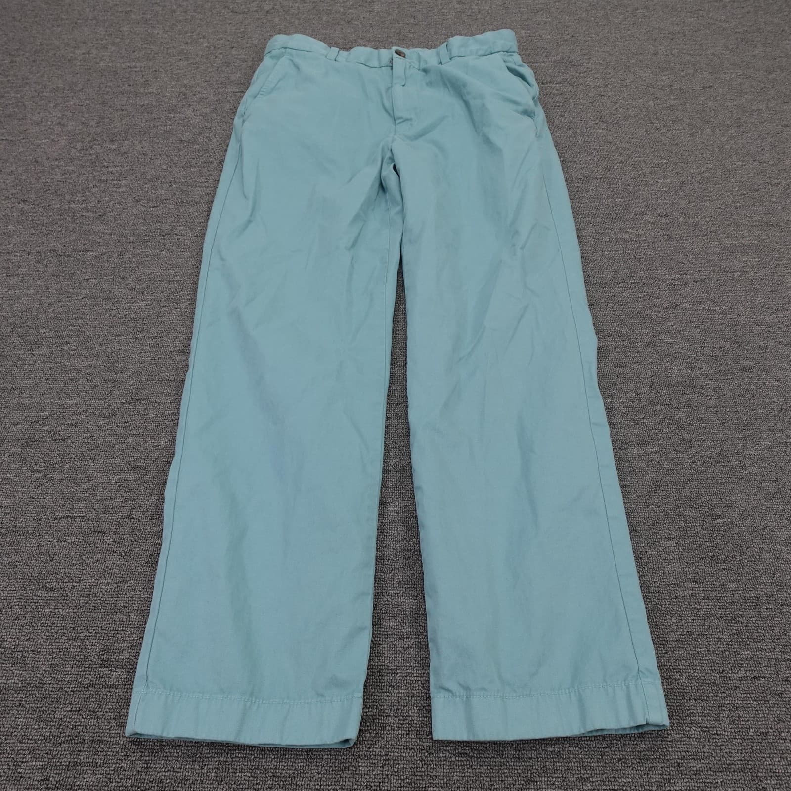 Brooks Brothers Pants Mens 32x29 Blue Chino Clark Fit Straight Leg Casual
