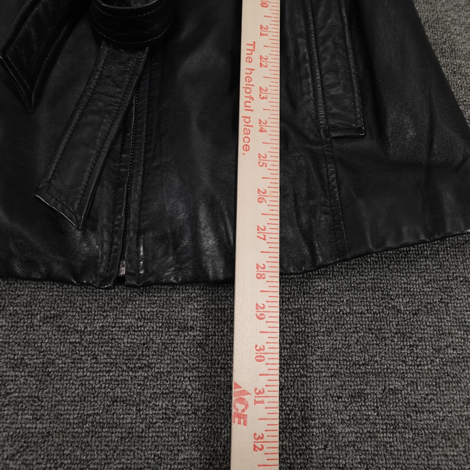 Vintage Jacqueline Ferrar Jacket Medium Black Lambskin Leather Belted Grunge 90s - Thumbnail 8