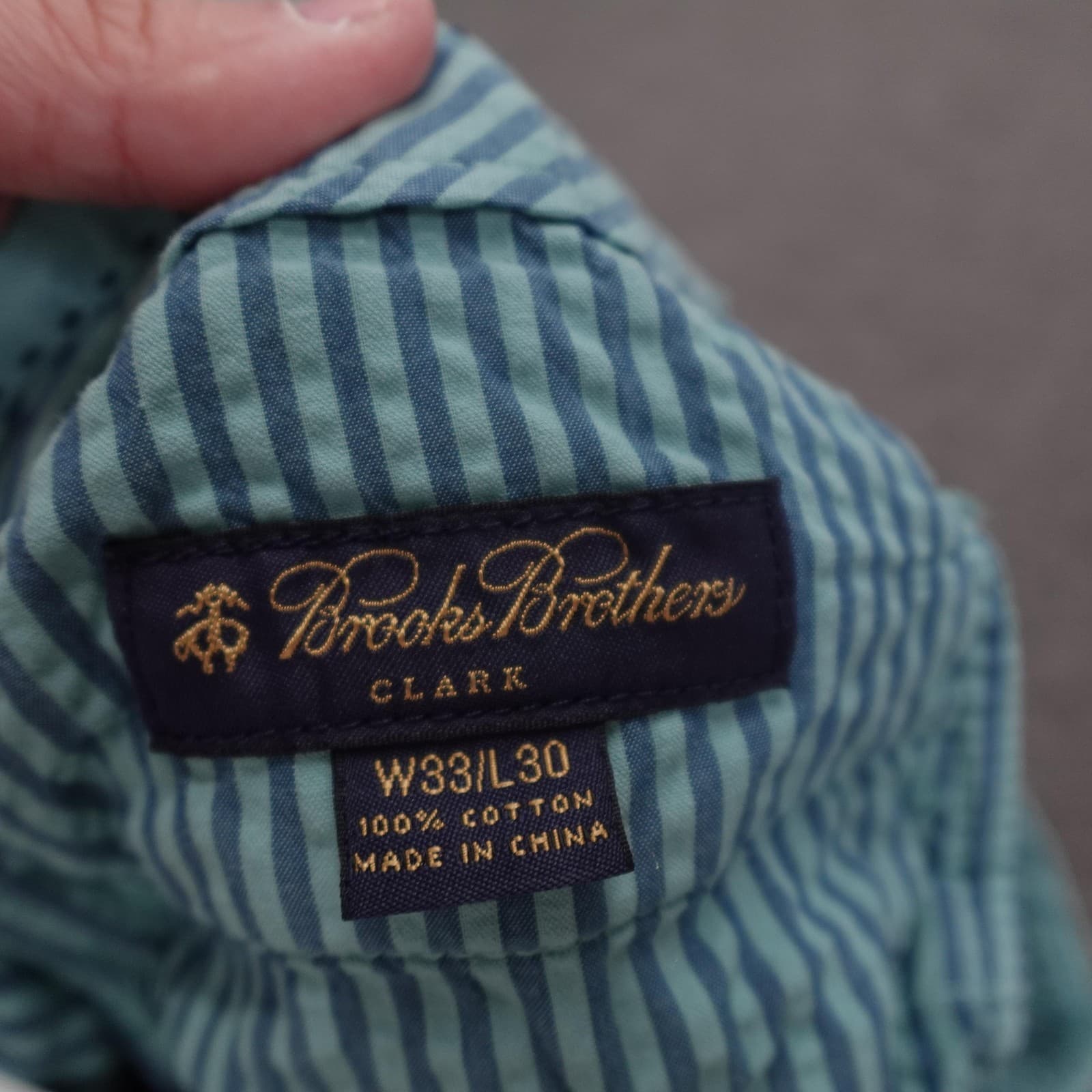Brooks Brothers Pants Mens 32x29 Blue Chino Clark Fit Straight Leg Casual - Thumbnail 7