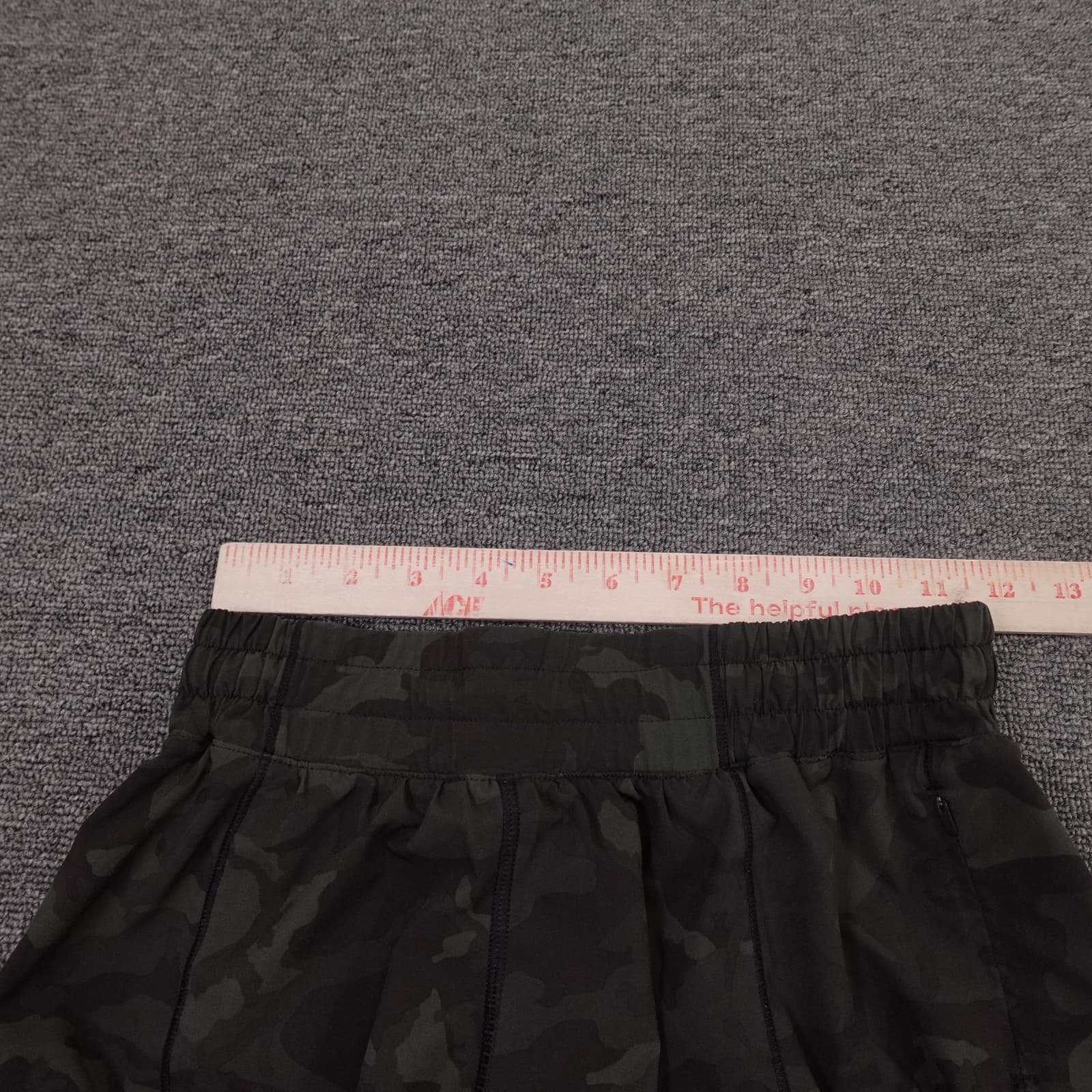 Lululemon Hotty Hot Shorts Womens 6 Tall Green Camo 3.5 In Lined Running Gym - Thumbnail 7