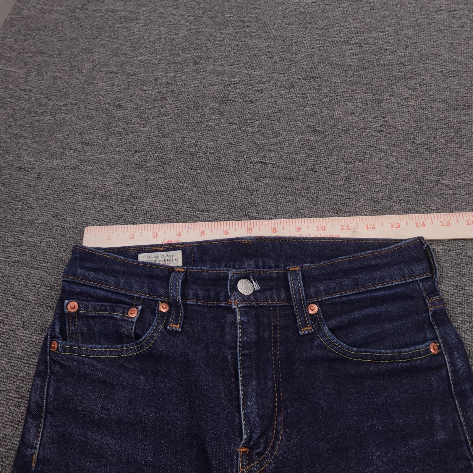 Levi's 510 Jeans Mens 28x30 Blue Dark Wash Skinny Slim Stretch Denim Pants - Thumbnail 9