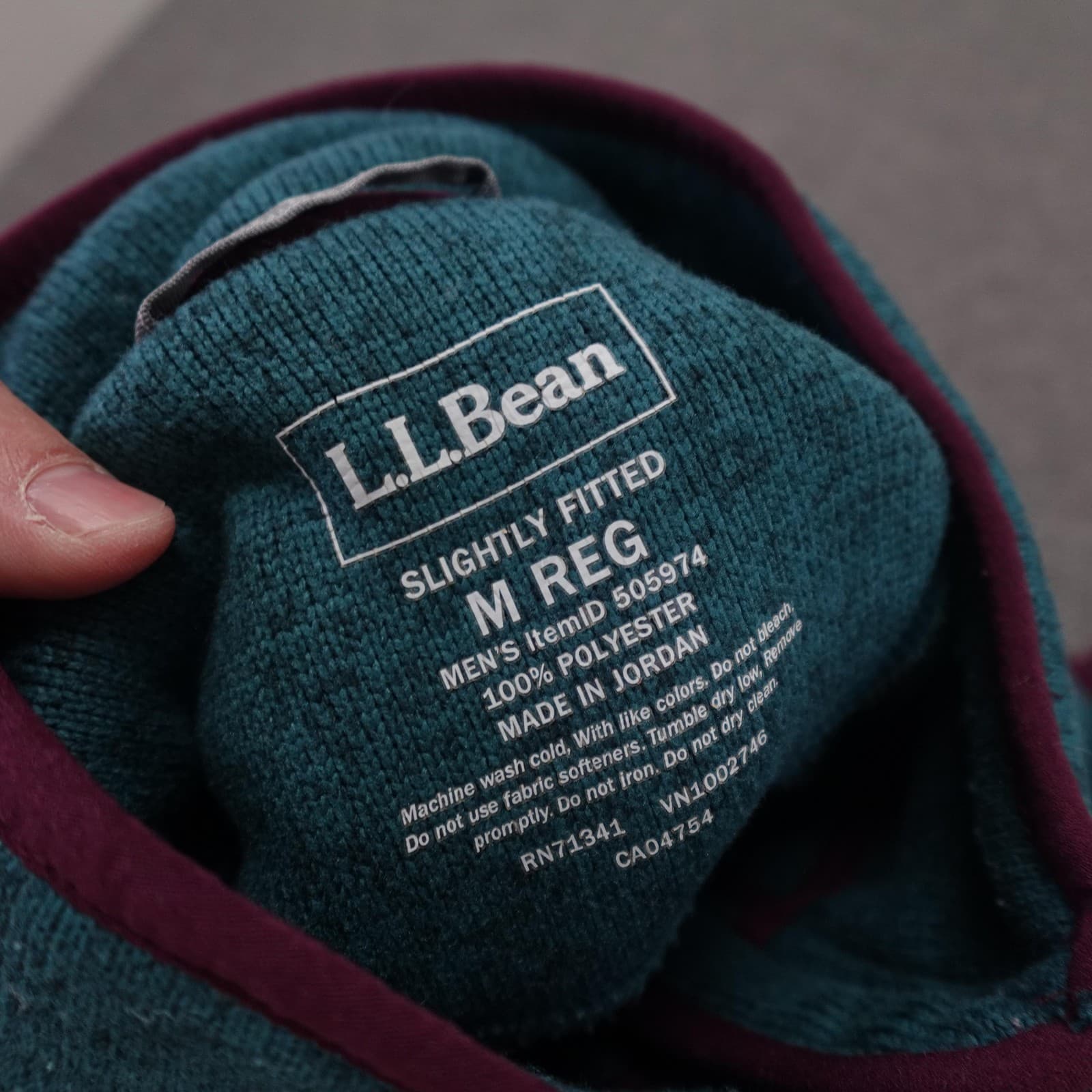 LL Bean Vest Mens Medium Blue Fleece Full Zip Pockets Slightly Fitted Outdoor - Thumbnail 4