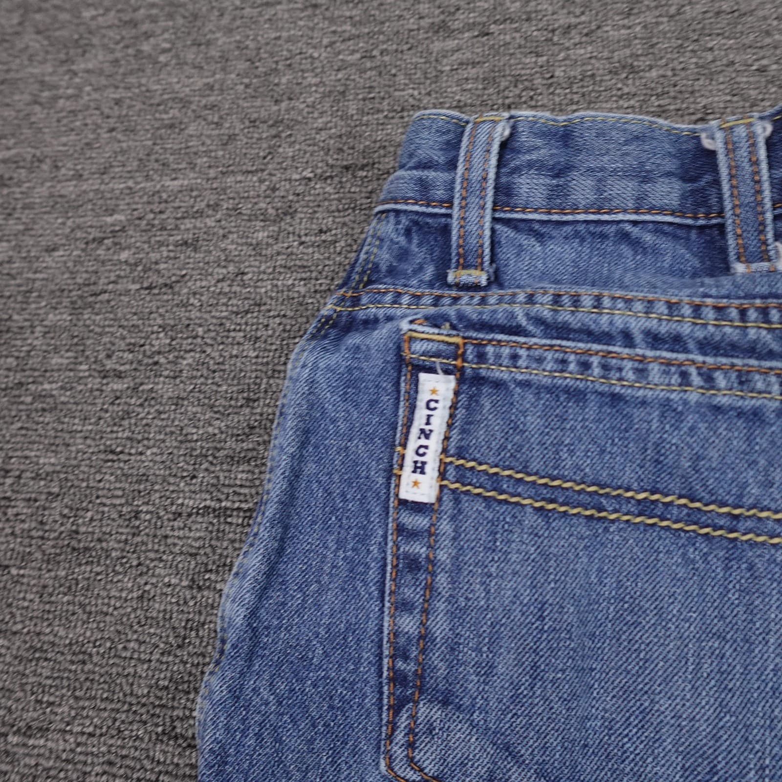 Cinch Jeans Mens 31X32 Blue Straight Denim Pants Western Cowboy Workwear - Thumbnail 7