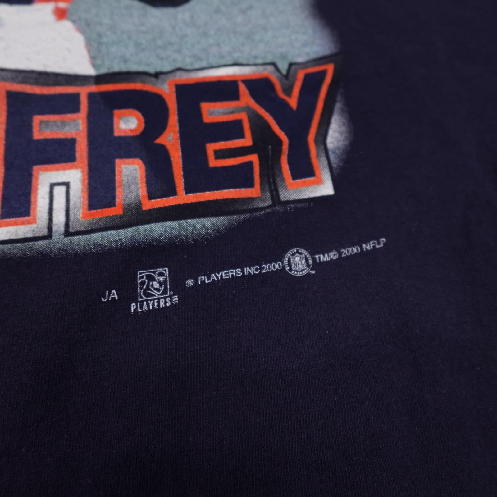 Vintage Denver Broncos Shirt Mens XL Blue NFL Football Ed McCaffrey Sport Attack - Thumbnail 3