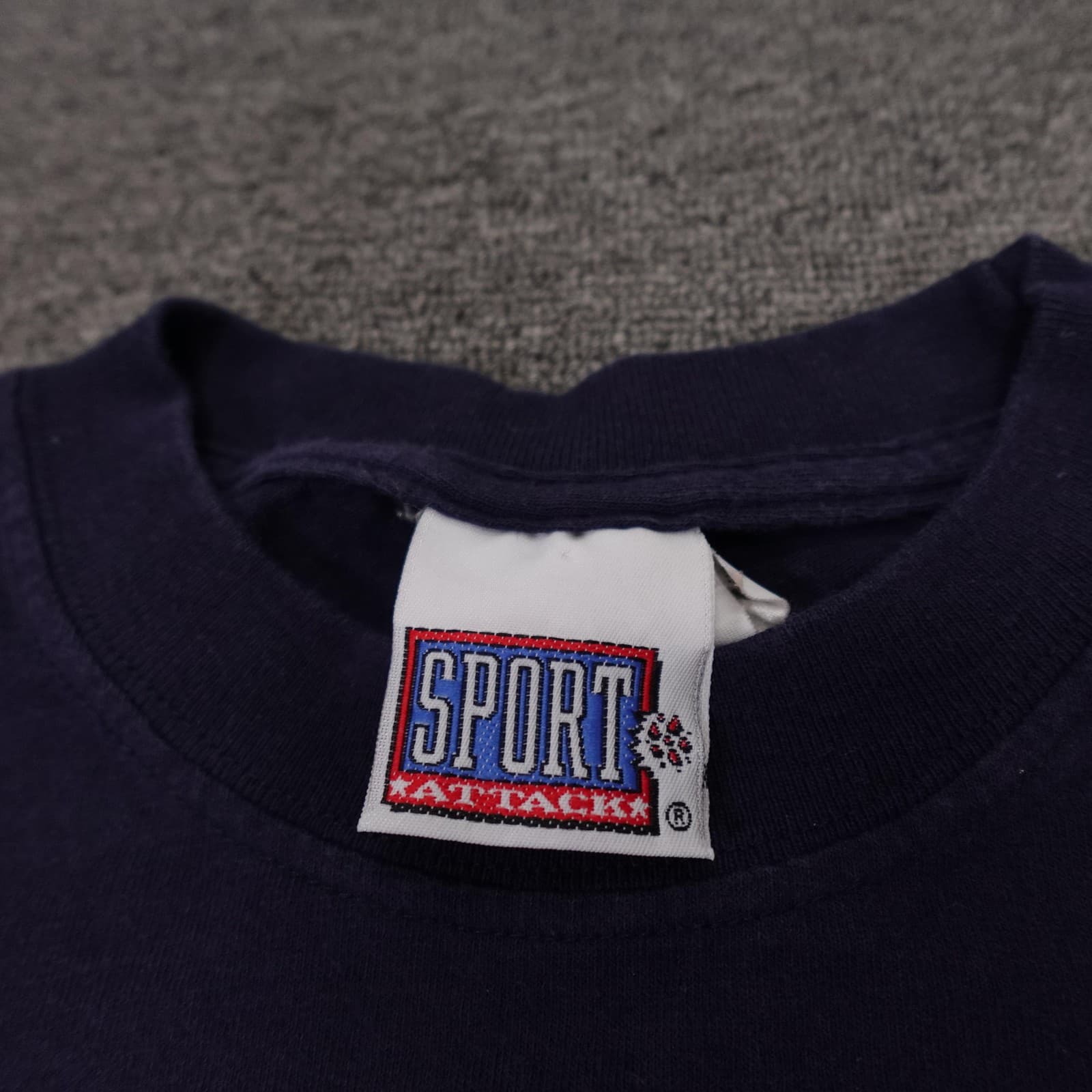 Vintage Denver Broncos Shirt Mens XL Blue NFL Football Ed McCaffrey Sport Attack - Thumbnail 4