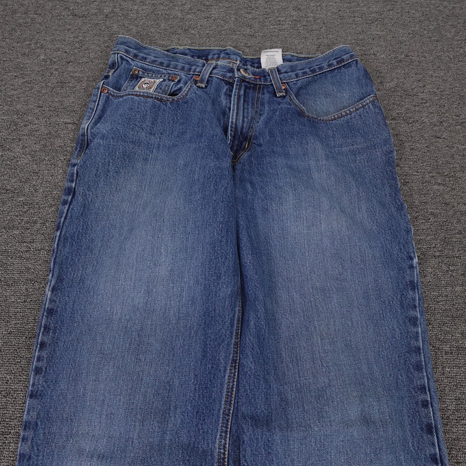 Cinch Jeans Mens 31X32 Blue Straight Denim Pants Western Cowboy Workwear - Thumbnail 2