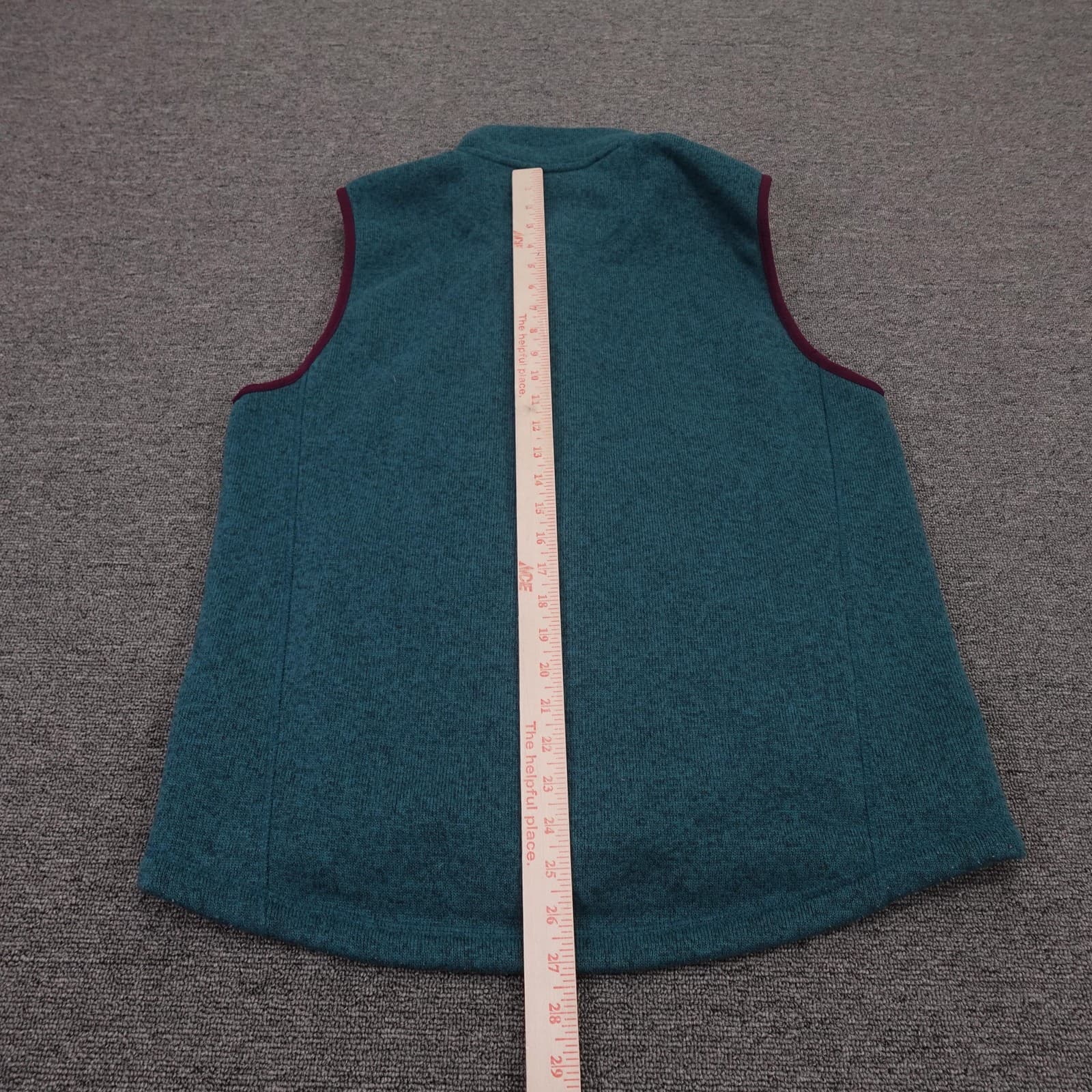 LL Bean Vest Mens Medium Blue Fleece Full Zip Pockets Slightly Fitted Outdoor - Thumbnail 6