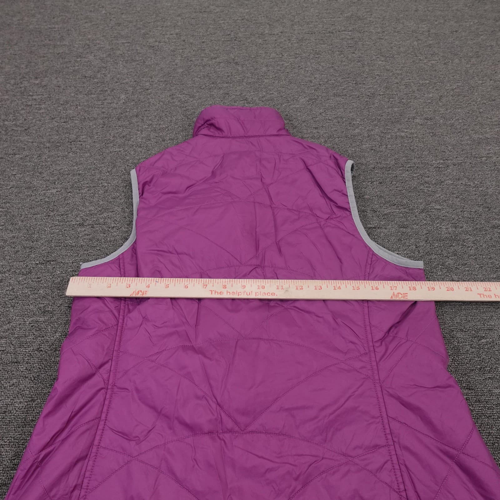 L.L.Bean Vest Womens Medium Pink Quilted Full Zip Lightweight Outdoor Insulated - Thumbnail 4