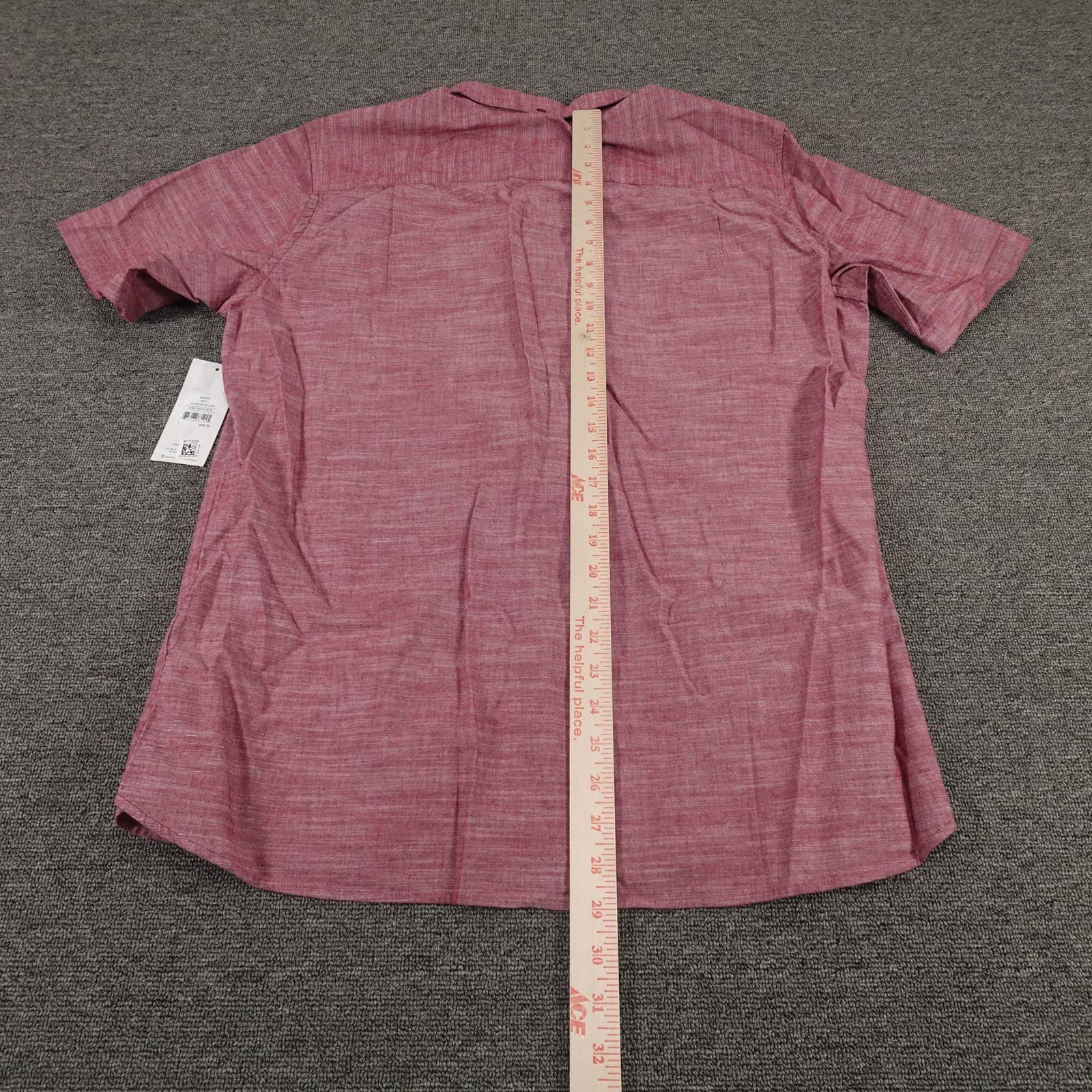 Hurley Shirt Mens Large Pink Cotton Short Sleeve Button Down Classic Fit Casual - Thumbnail 6