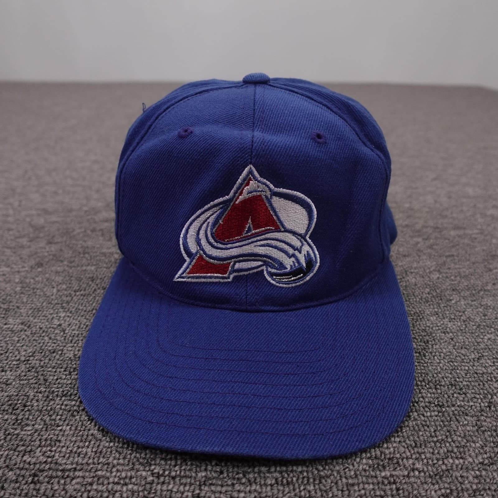 Vintage Colorado Avalanche Hat Cap Snap Back Mens One Size Blue NHL Hockey