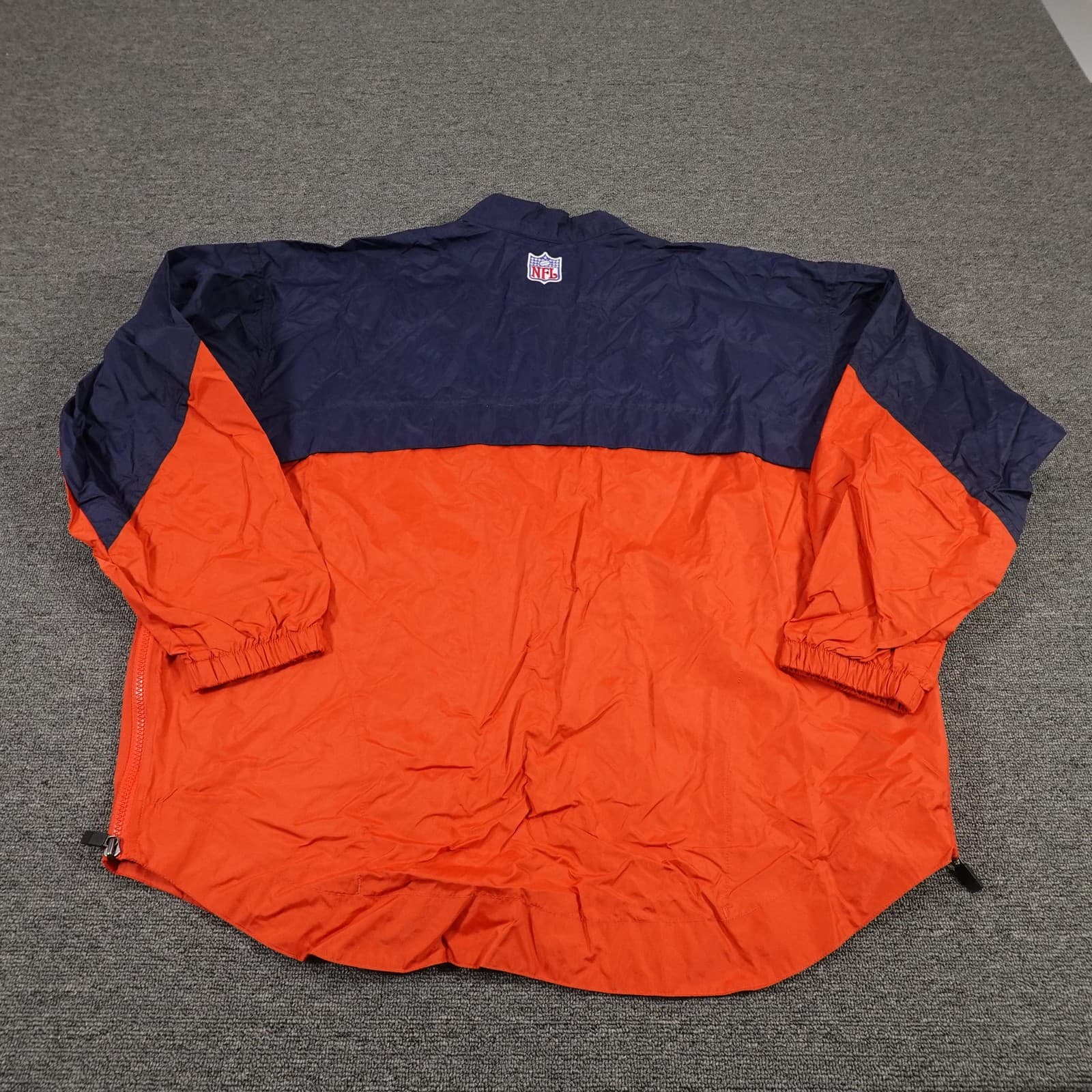 Vintage Denver Broncos Jacket Large Blue Orange NFL Football Center Swoosh 90s - Thumbnail 5