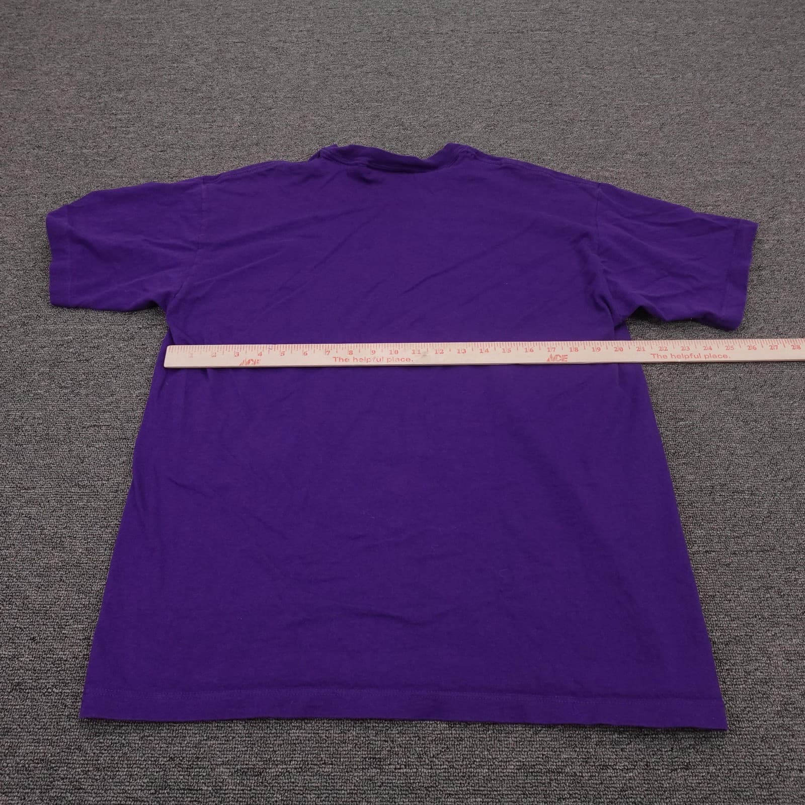 Vintage Reebok Shirt Mens Large Purple Big Logo Graphic Tee Made USA 90s - Thumbnail 7