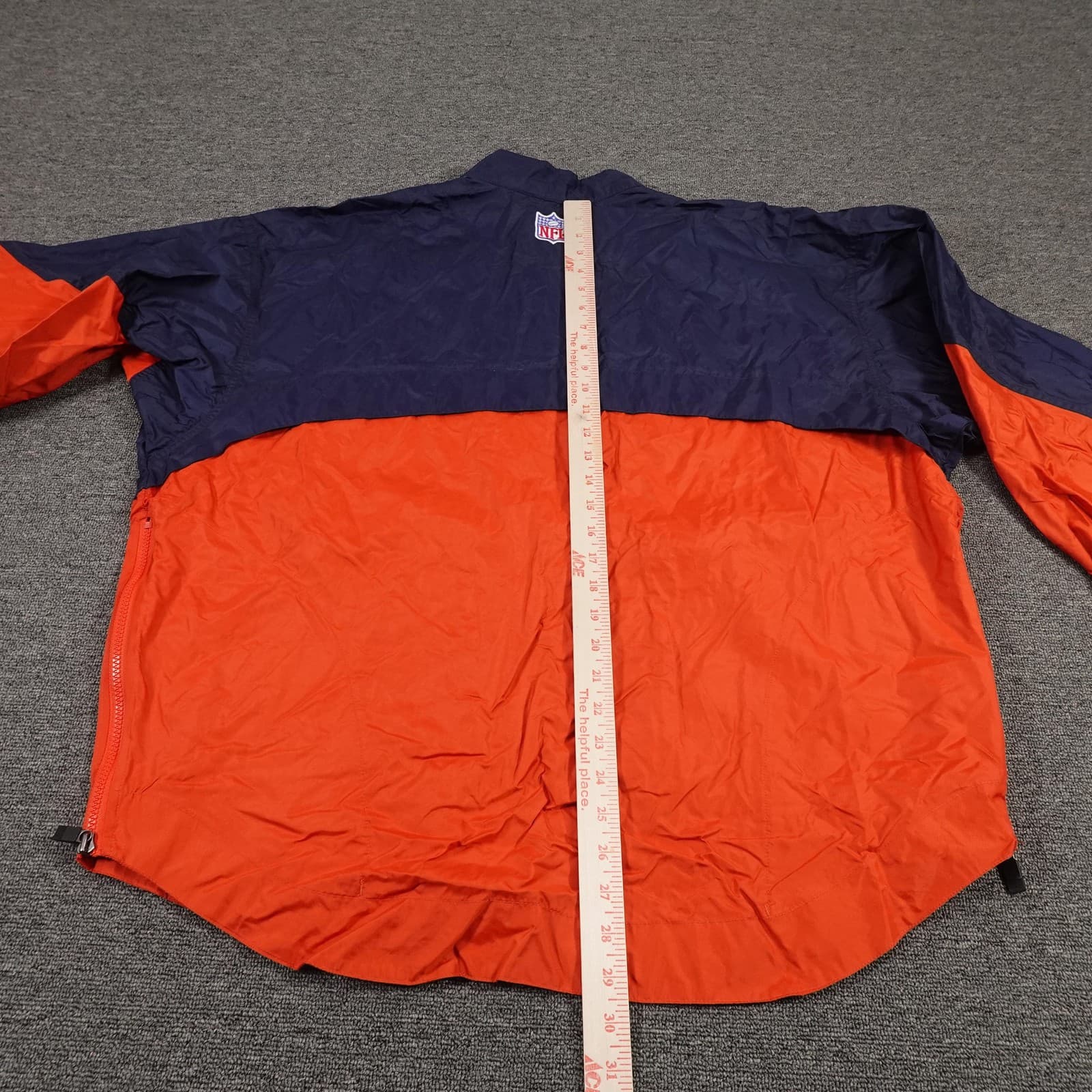 Vintage Denver Broncos Jacket Large Blue Orange NFL Football Center Swoosh 90s - Thumbnail 8