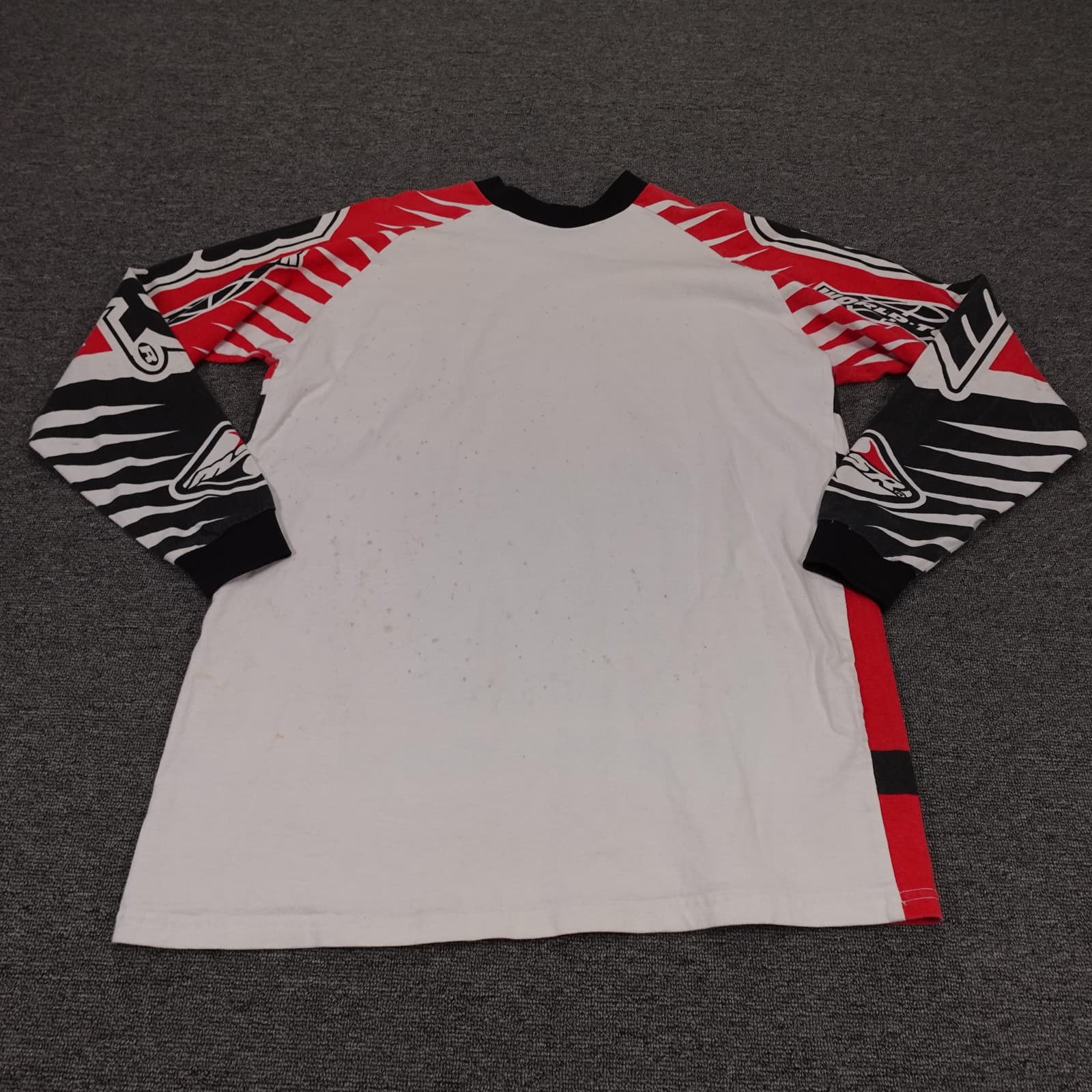 Vintage MSR Shirt Mens Medium Red World Tour Motocross Jersey Racing USA 90s - Thumbnail 13