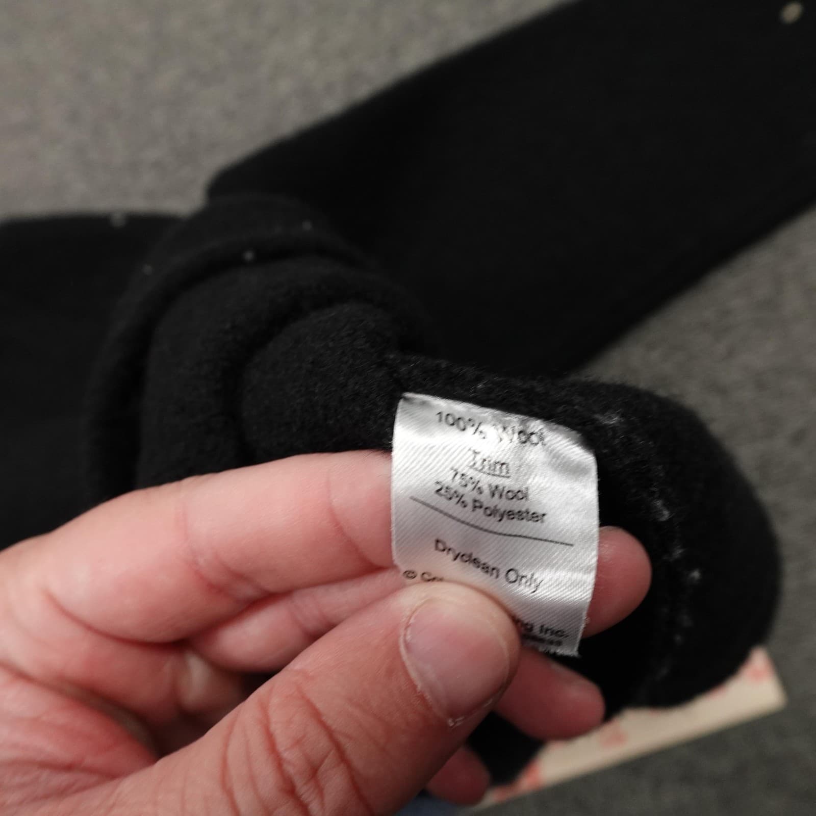 CoVelo Sweater Cardigan Womens Small Black Blue Embroidered Button Front Wool - Thumbnail 10