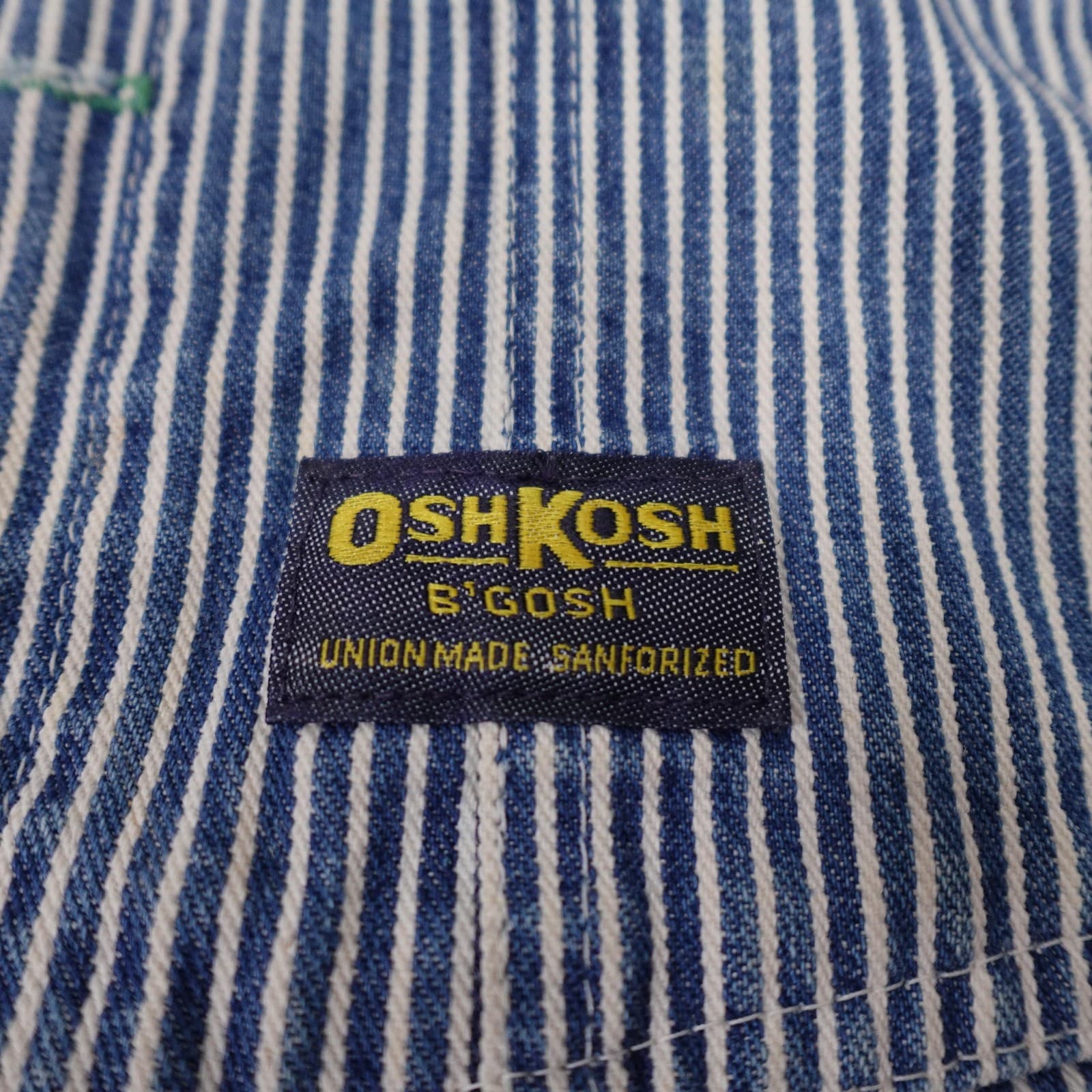 Vintage OshKosh B'gosh Overalls Vestbak 42x32 Union Railroad Stripe 70s USA - Thumbnail 5