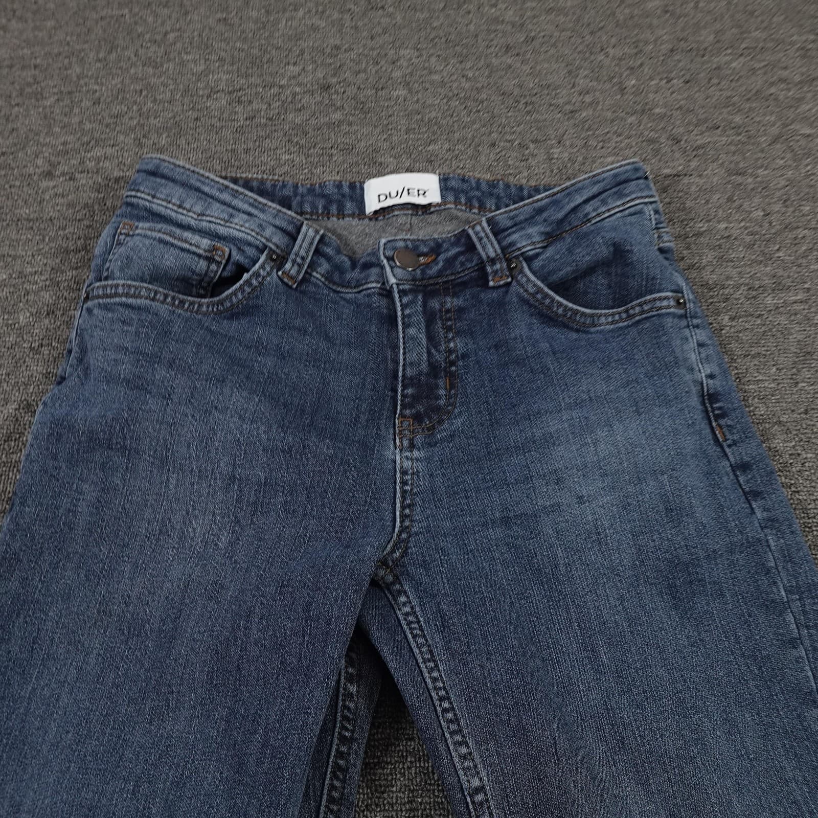 DUER Jeans Womens 25x30 Blue Straight Leg Performance Denim Stretch Casual - Thumbnail 2