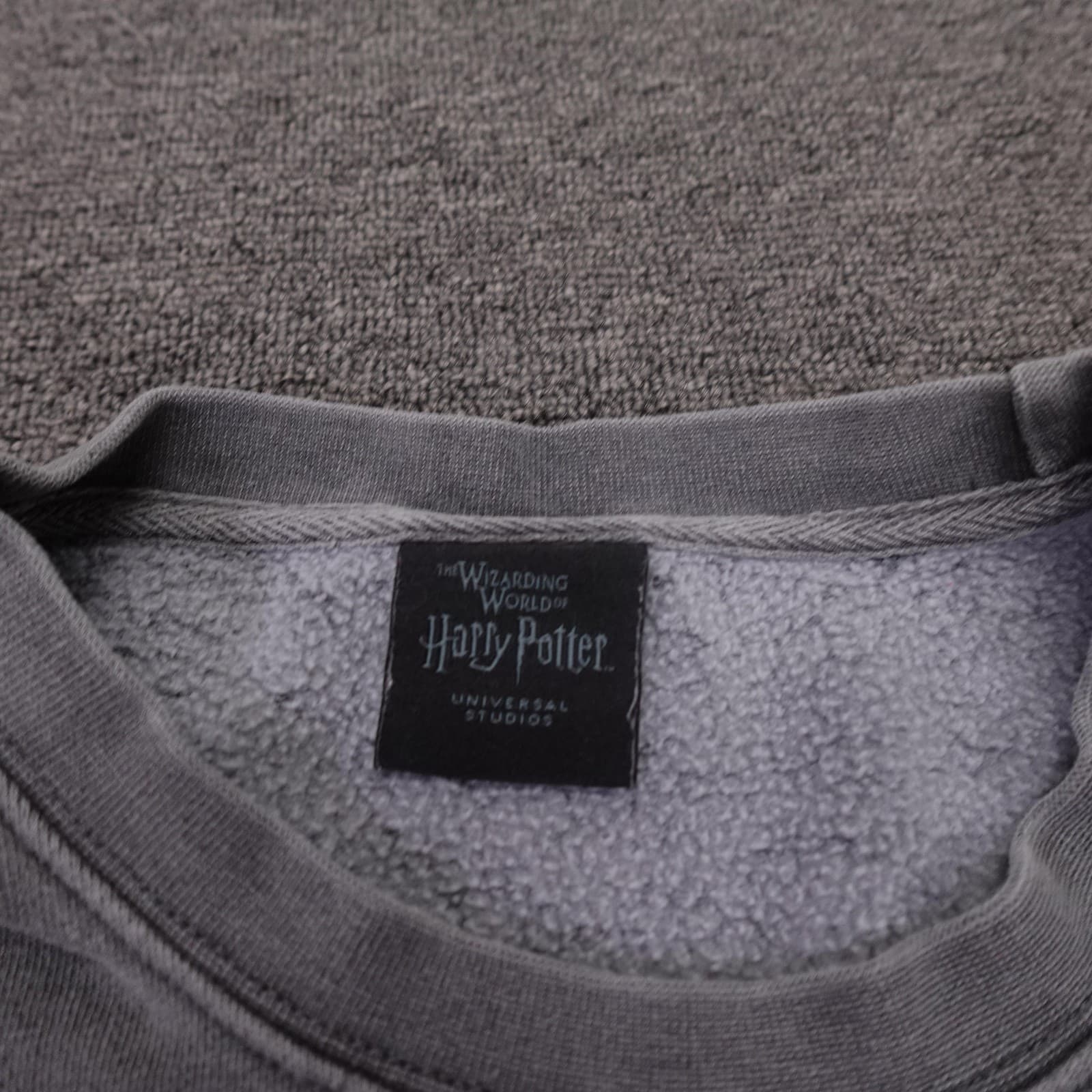 Harry Potter Sweatshirt Mens Large Gray Dark Mark Skull Snake Graphic Fleece - Thumbnail 3
