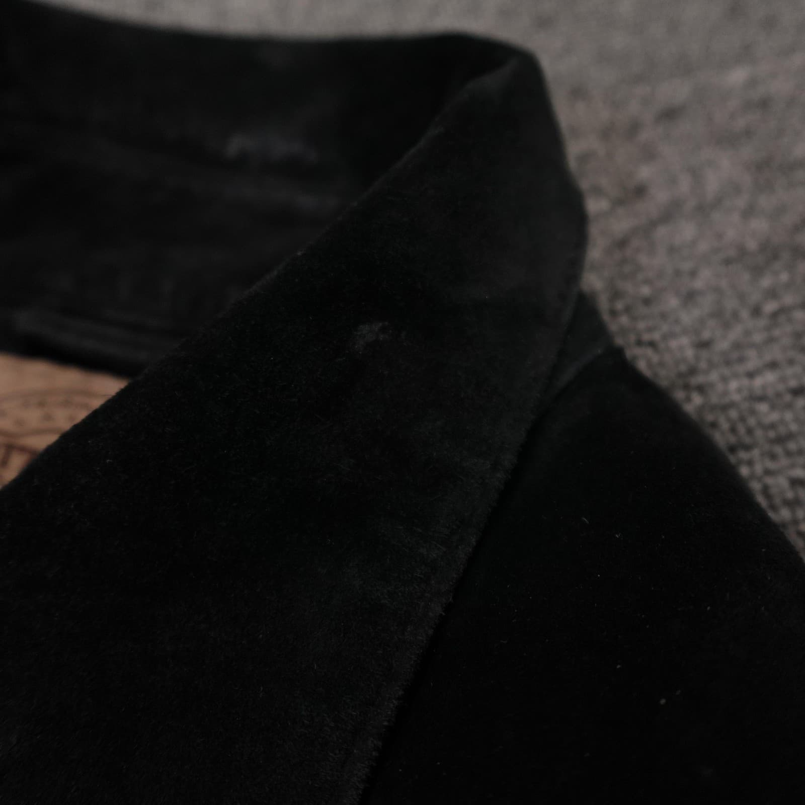 Skotts Suede Shirt Jacket Womens Medium Black Embroidered Suede Button Front - Thumbnail 9
