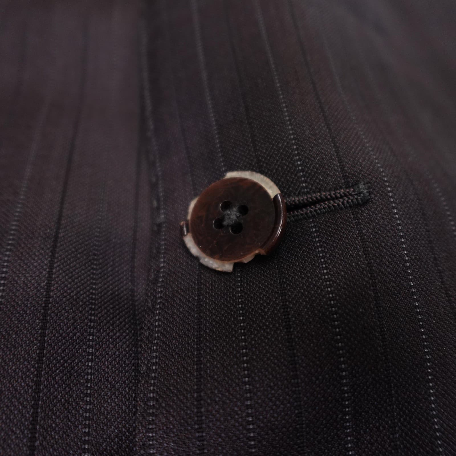 Ermenegildo Zegna Suit Jacket Mens 58L Brown Striped Trofeo Wool 3 Button - Thumbnail 4