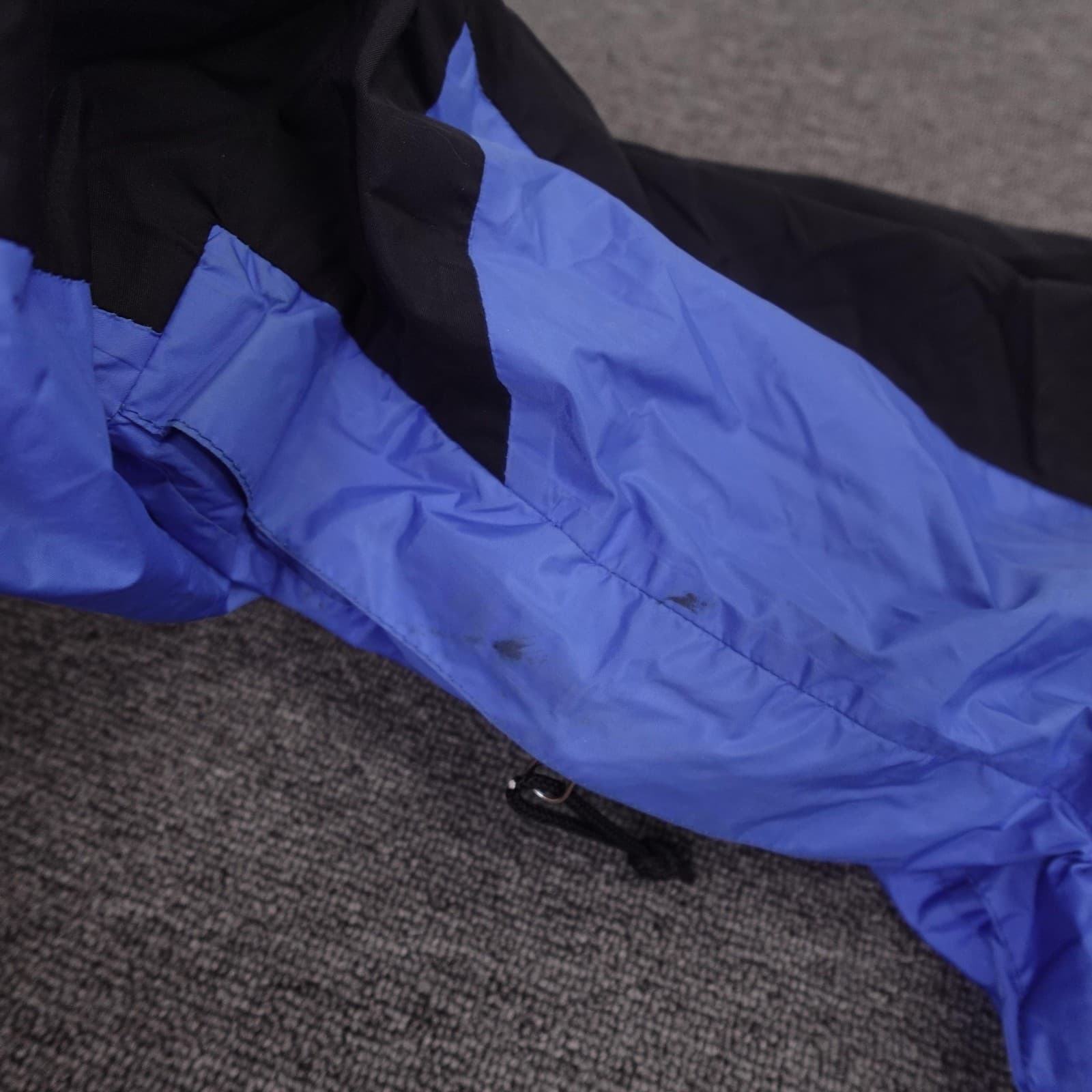 Vintage The North Face Jacket Shell Only Medium Blue Black Gore-Tex Ski Hood 90s - Thumbnail 10